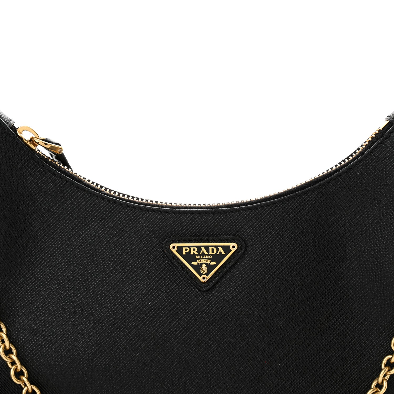 Prada Saffiano Lux Re-Edition 2005 Shoulder Bag Black 8 of 10