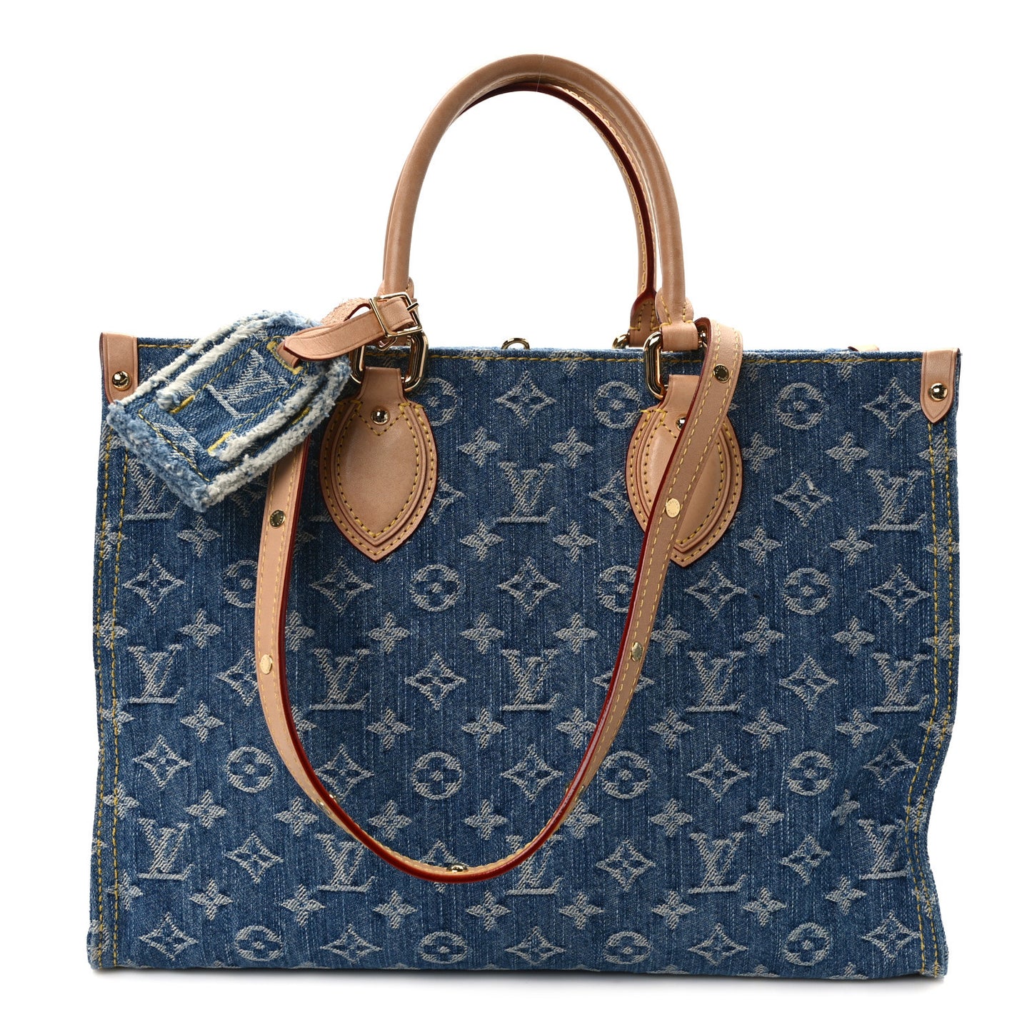 Monogram Denim Onthego MM Blue