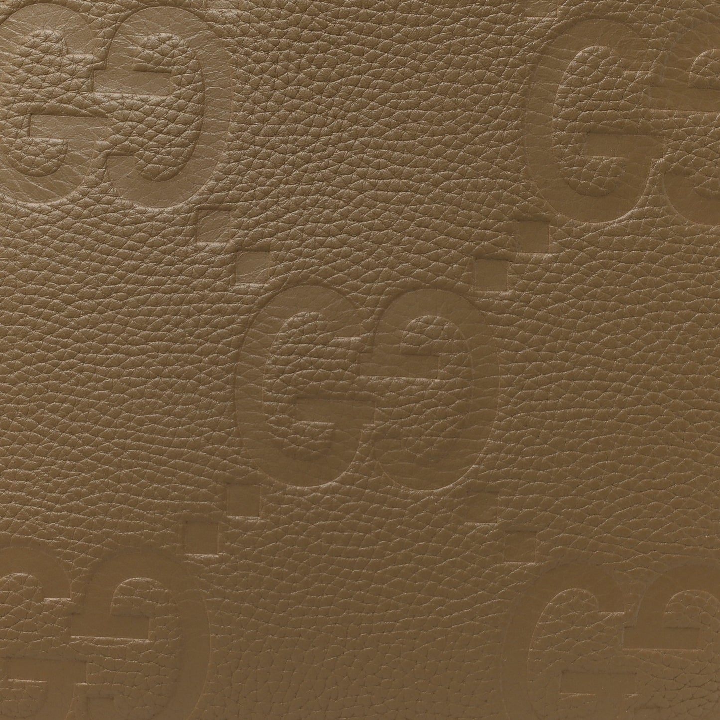 Monogram Jumbo GG Calfskin Web Large Shopping Tote Taupe