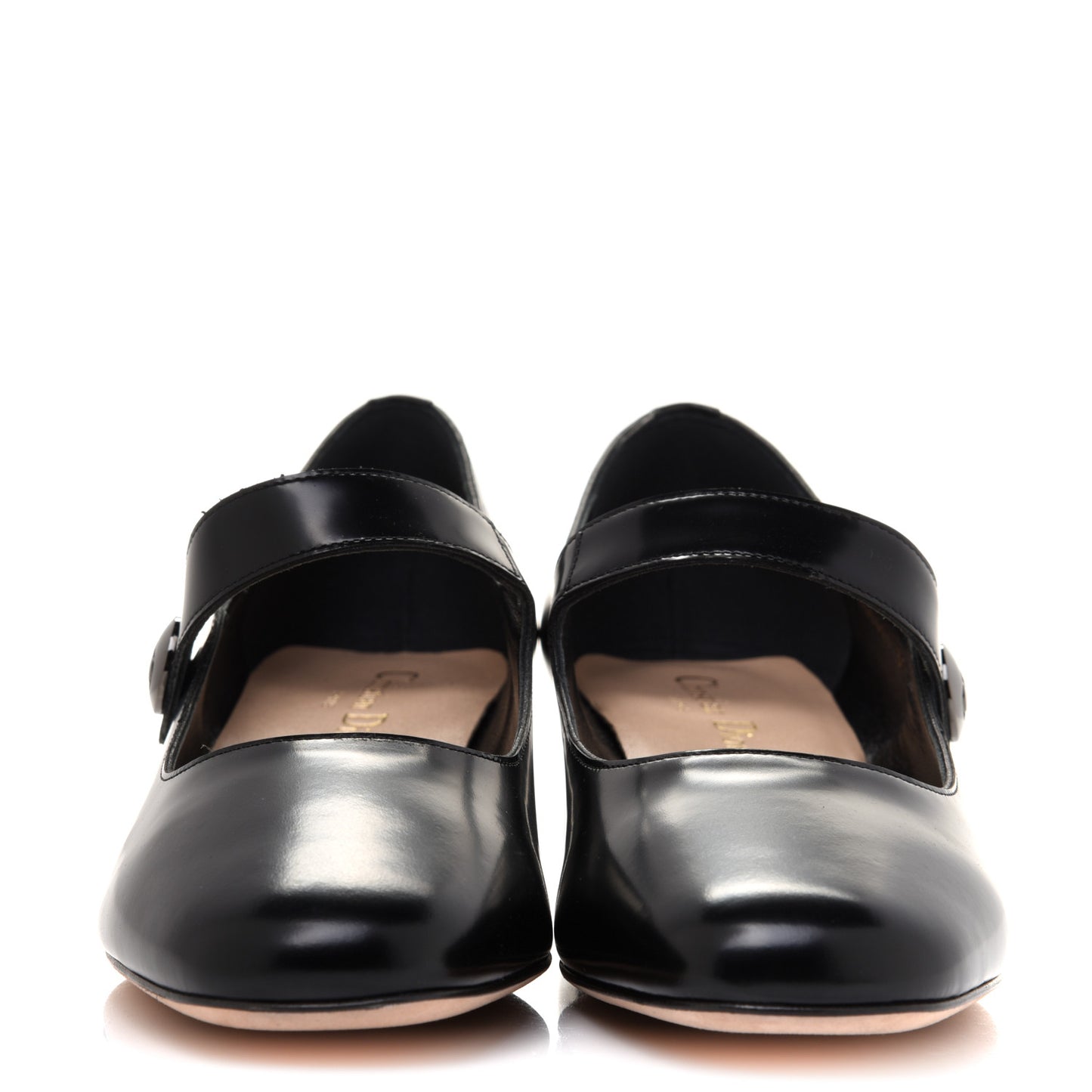 Brushed Calfskin Uniform 30mm Pumps 38 Black