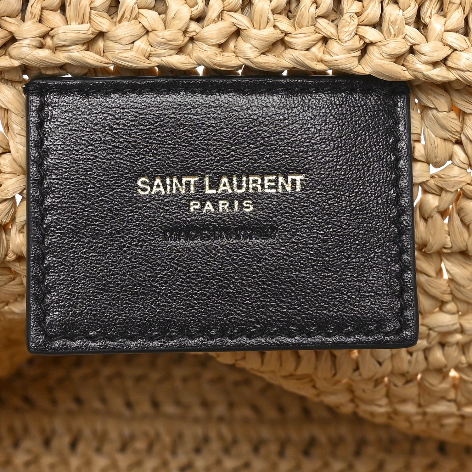Saint Laurent Raffia Rive Gauche Tote Natural 6 of 10