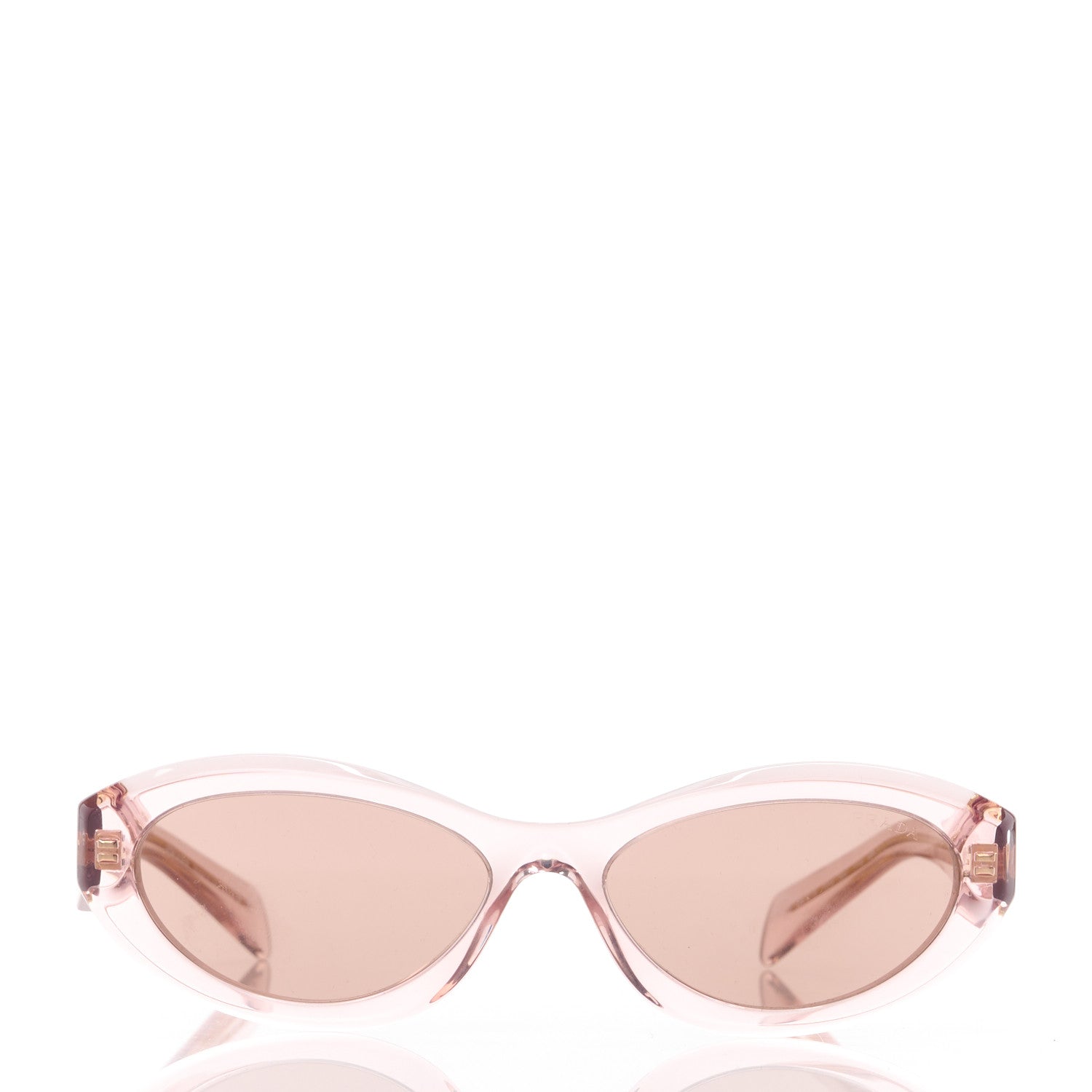 Prada Acetate Cat Eye SPR26Z Sunglasses Transparent Pink 2 of 8