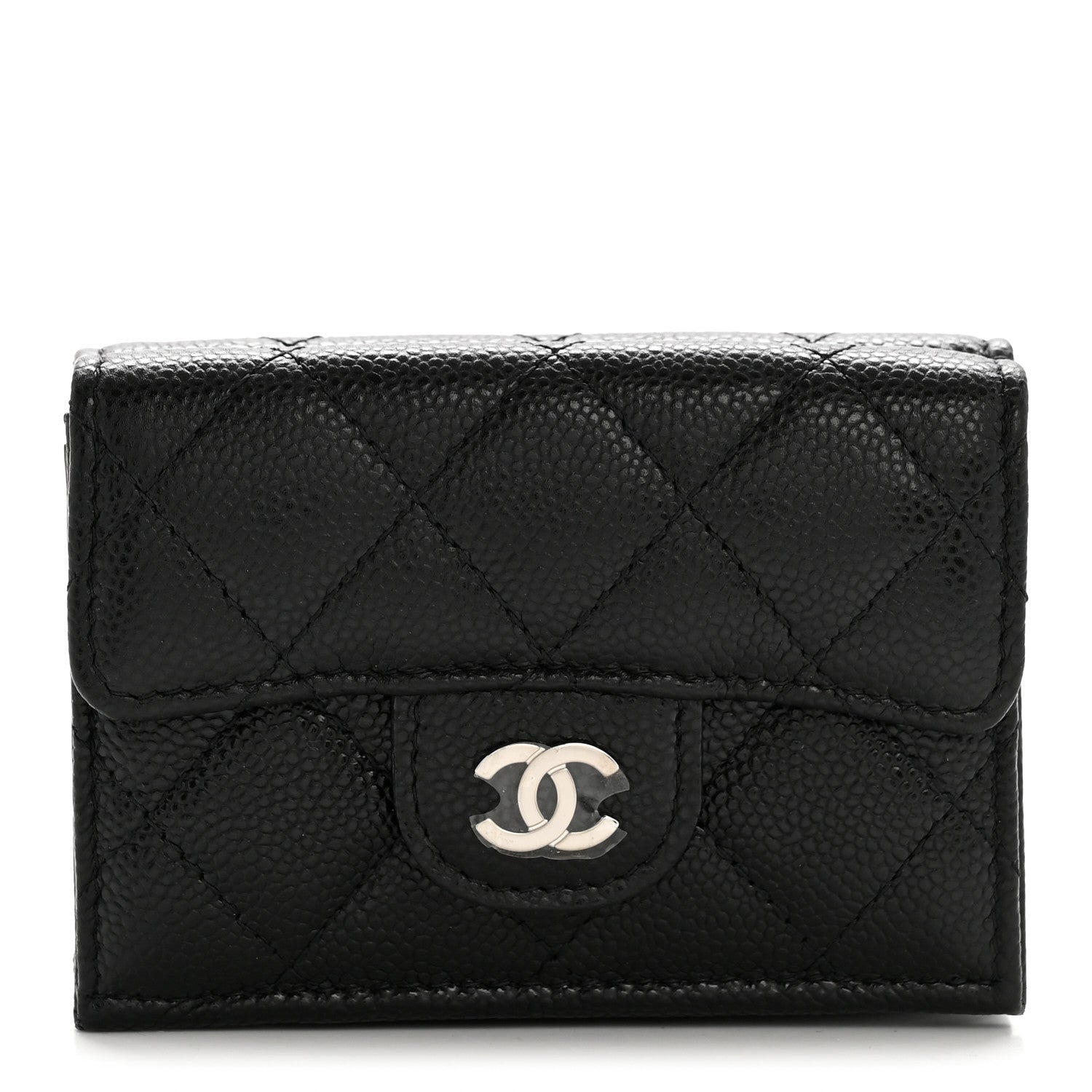 Chanel Caviar Quilted Double Flap Wallet Black 1872637 – FASHIONPHILE