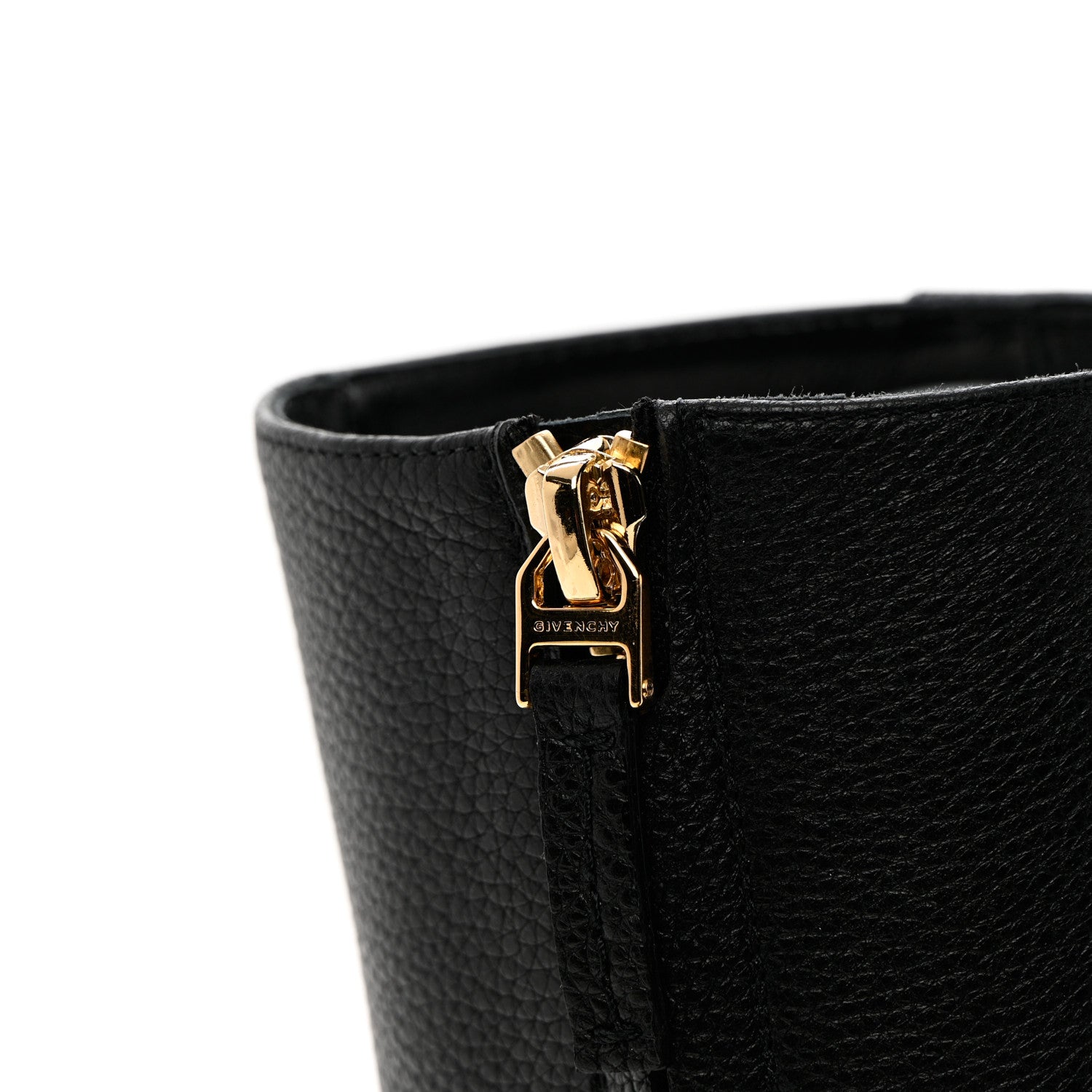Givenchy Grained Calfskin G Cube Heel Ankle Boots 37 Black 9 of 12