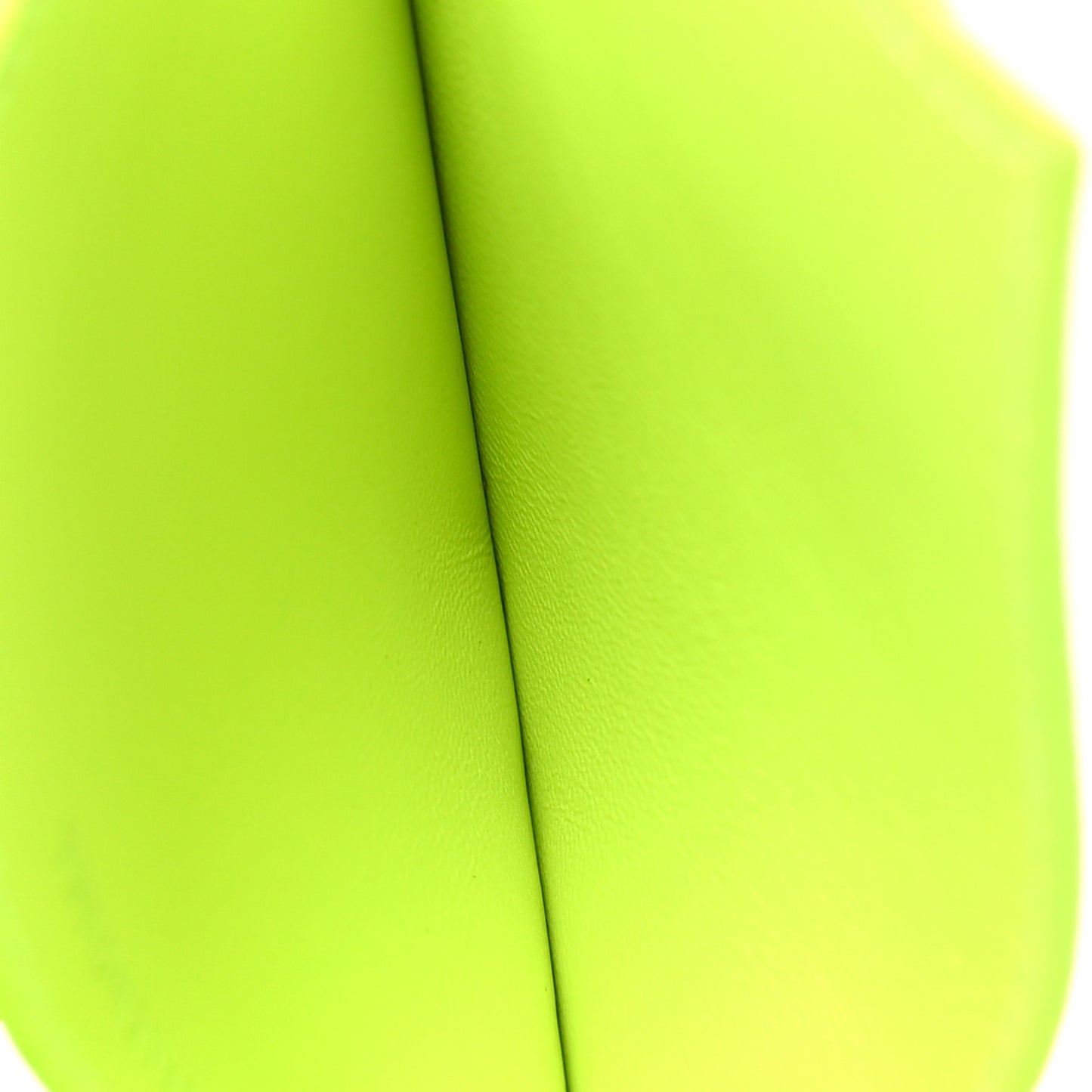 Grained Calfskin Logo Cash Card Holder Fluo Yellow Black