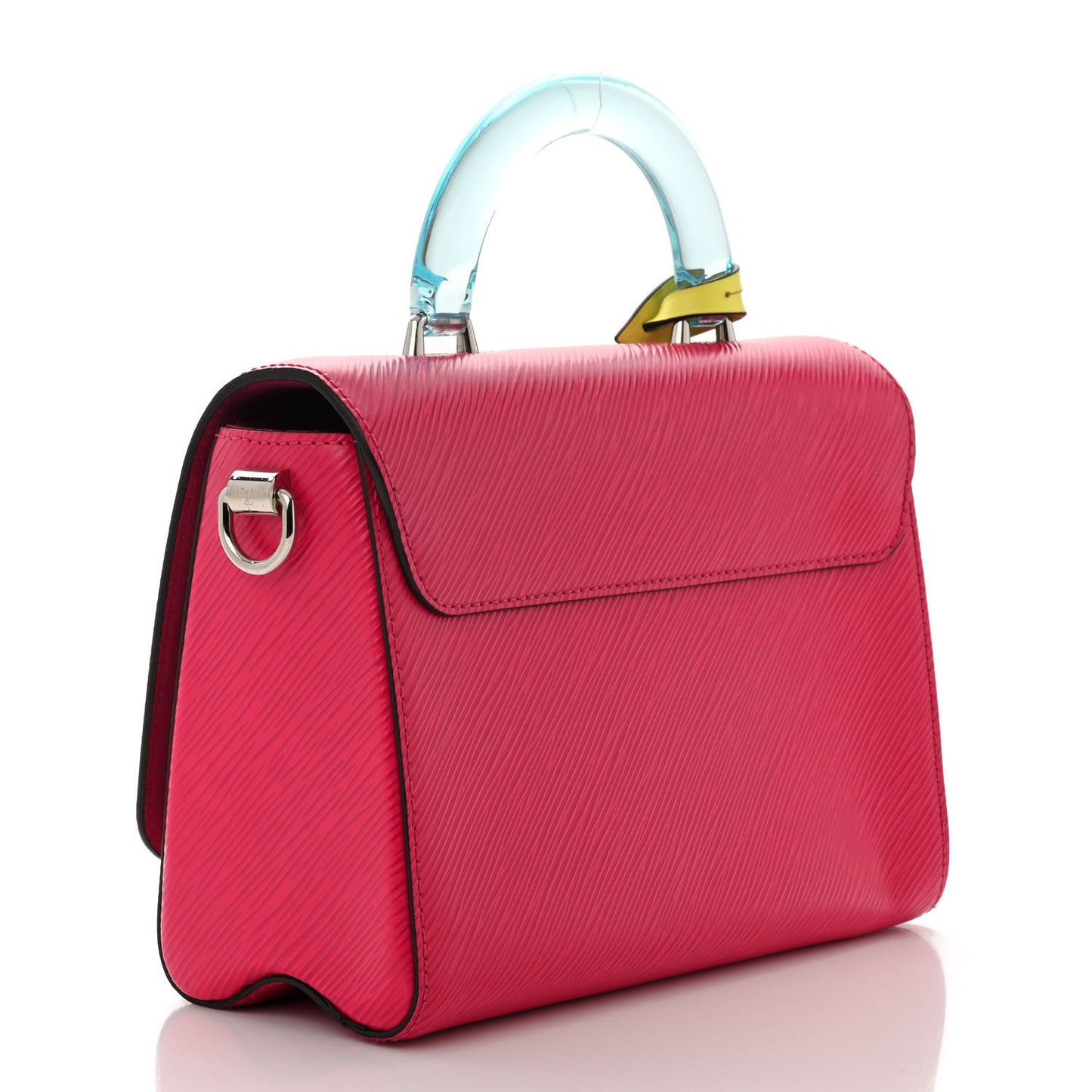 Epi Twist Short Handle Shoulder Bag Fuchsia