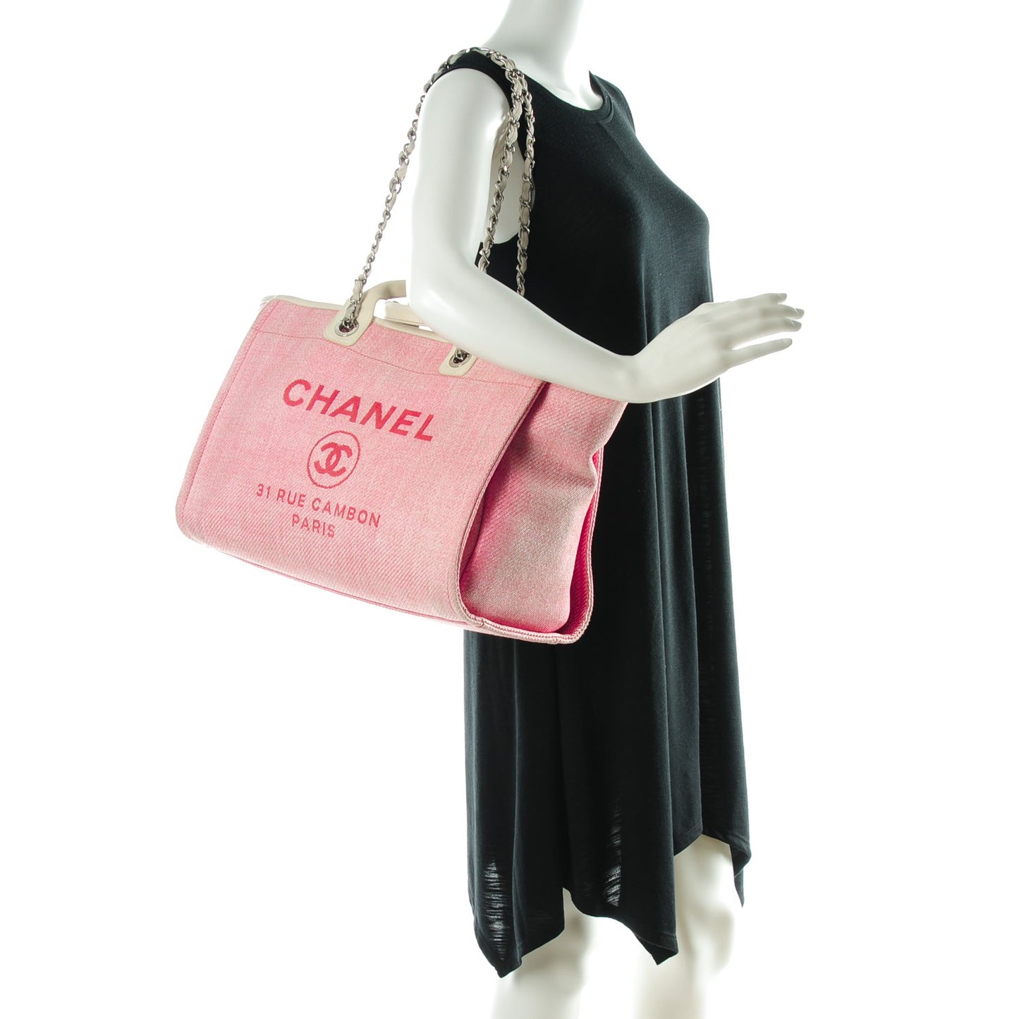 Canvas Large Deauville Tote Pink