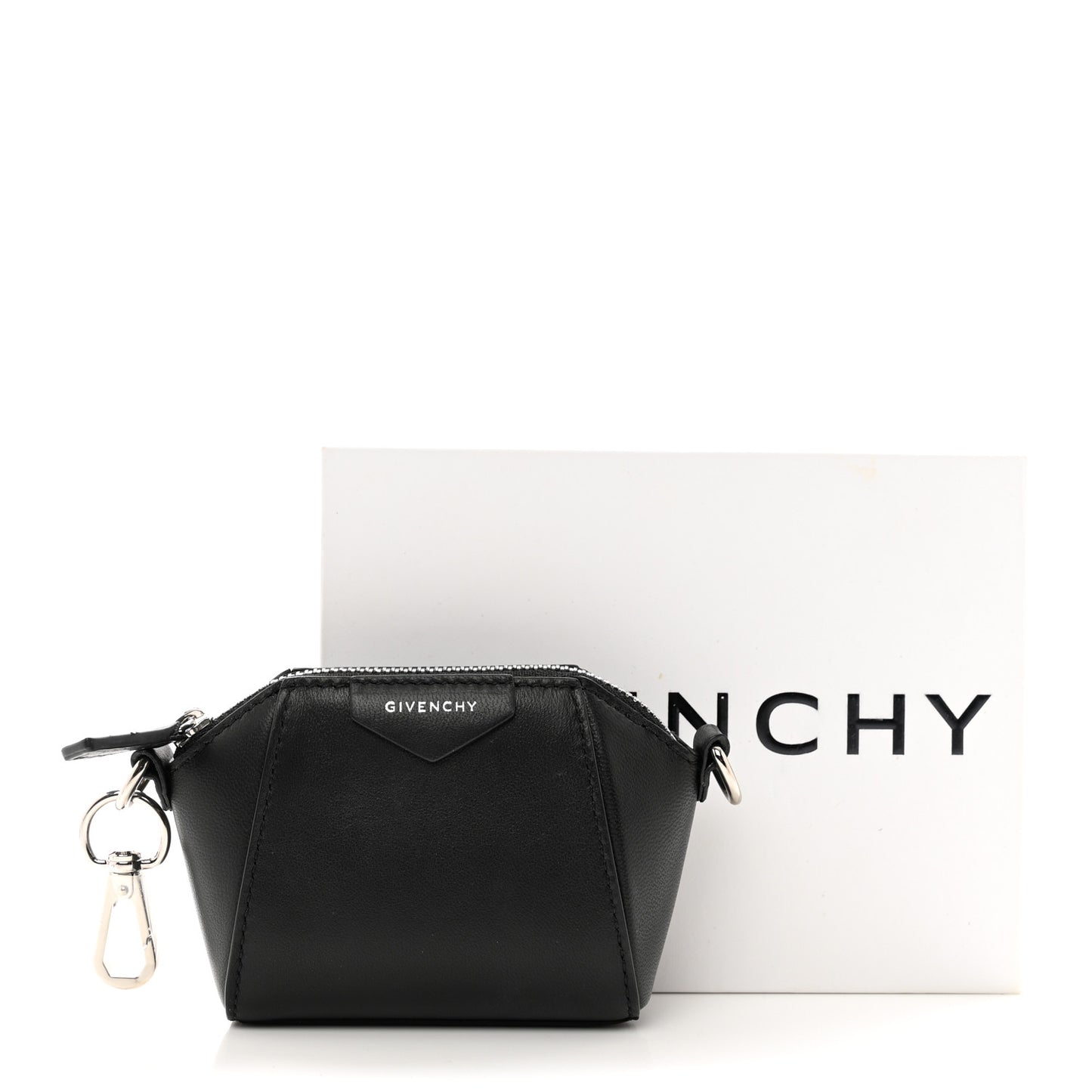 Lambskin Baby Antigona with Chain Black