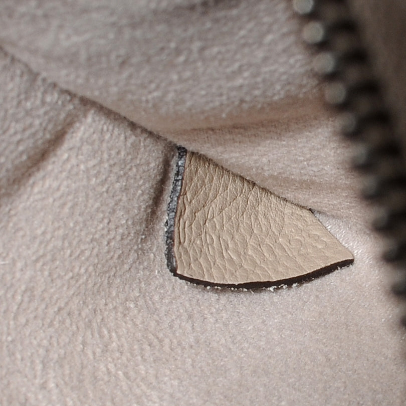 Drummed Calfskin Mini Luggage Dune