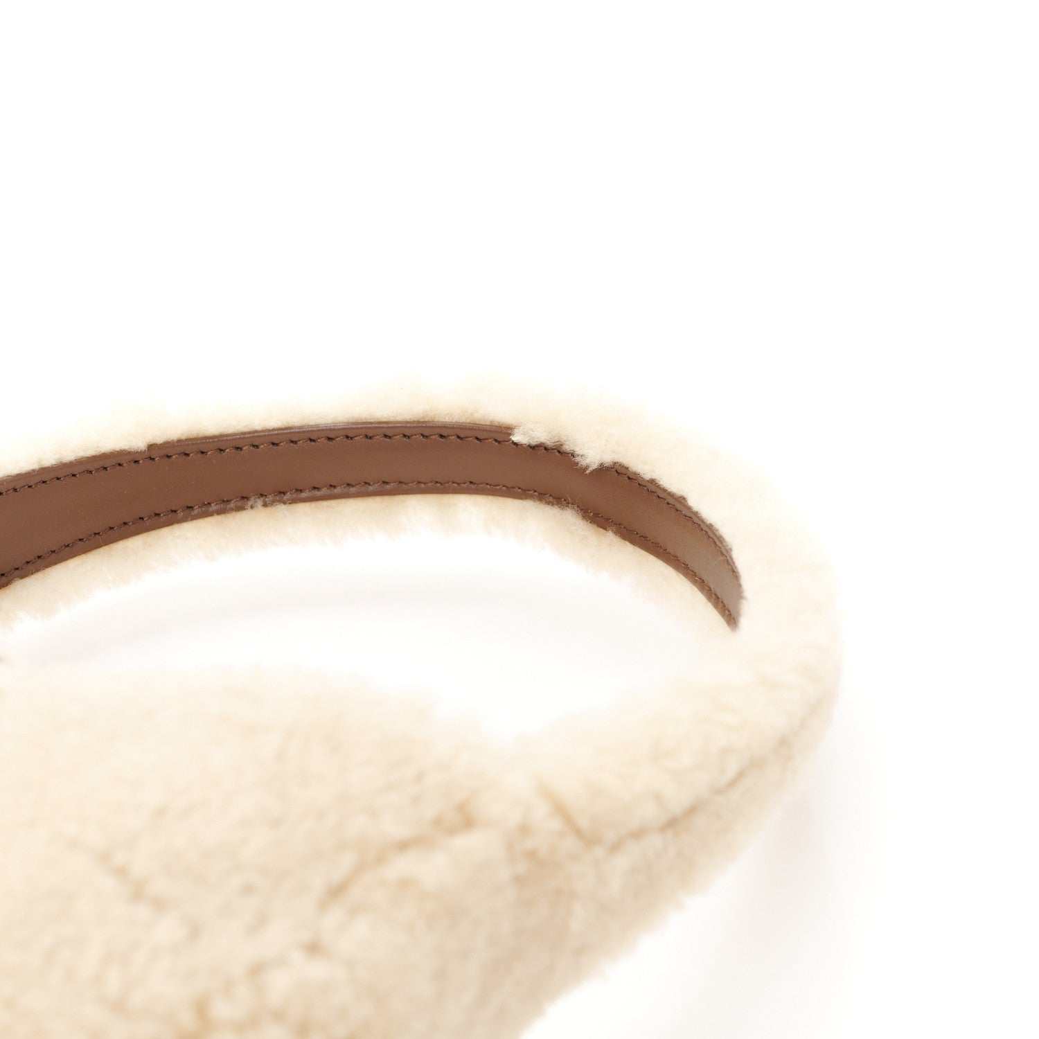 Saint Laurent Shearling Le 5 A 7 Mini Hobo Natural Beige 12 of 12