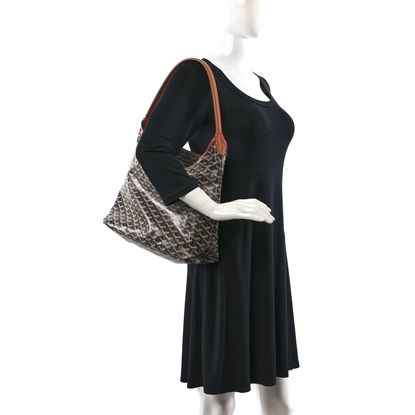 Goyardine Boheme Hobo Black Gold