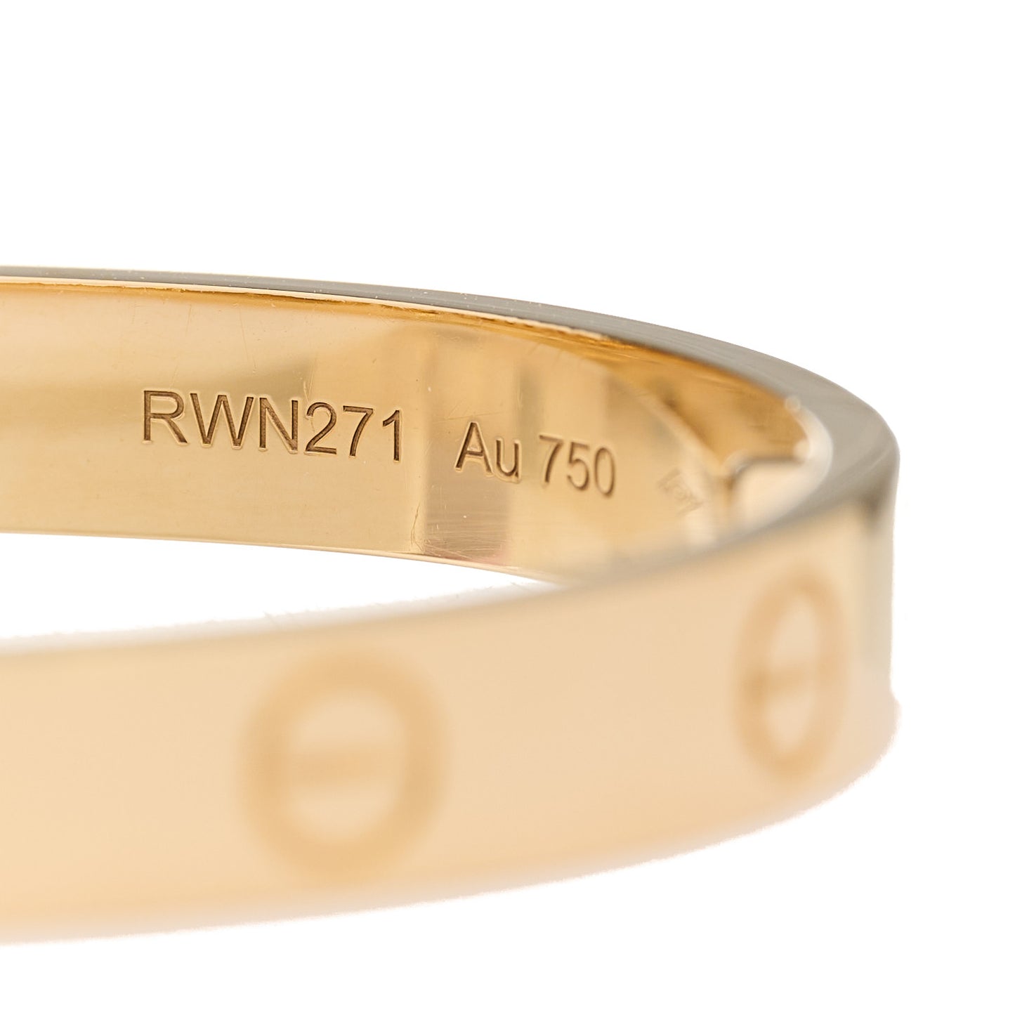 18K Yellow Gold LOVE Bracelet 15