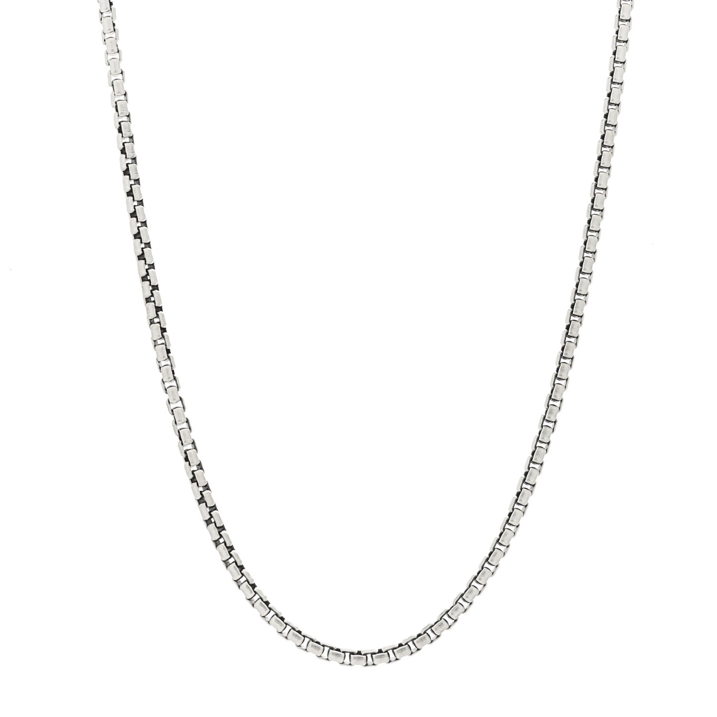 Sterling Silver 2.7mm Box Chain Necklace 20"