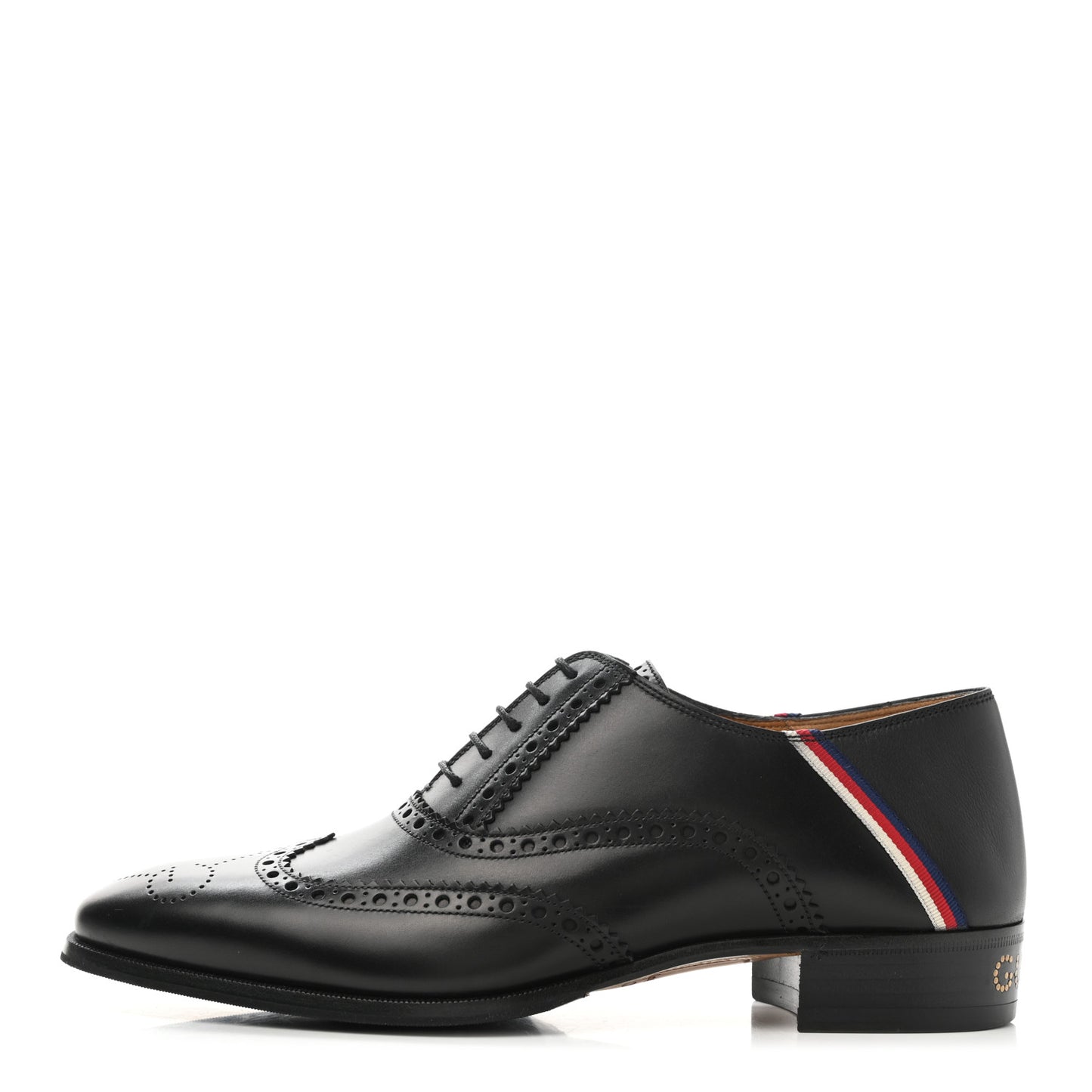 Calfskin Miro Soft Web Mens Spirit Wingtip Oxfords 6 Black