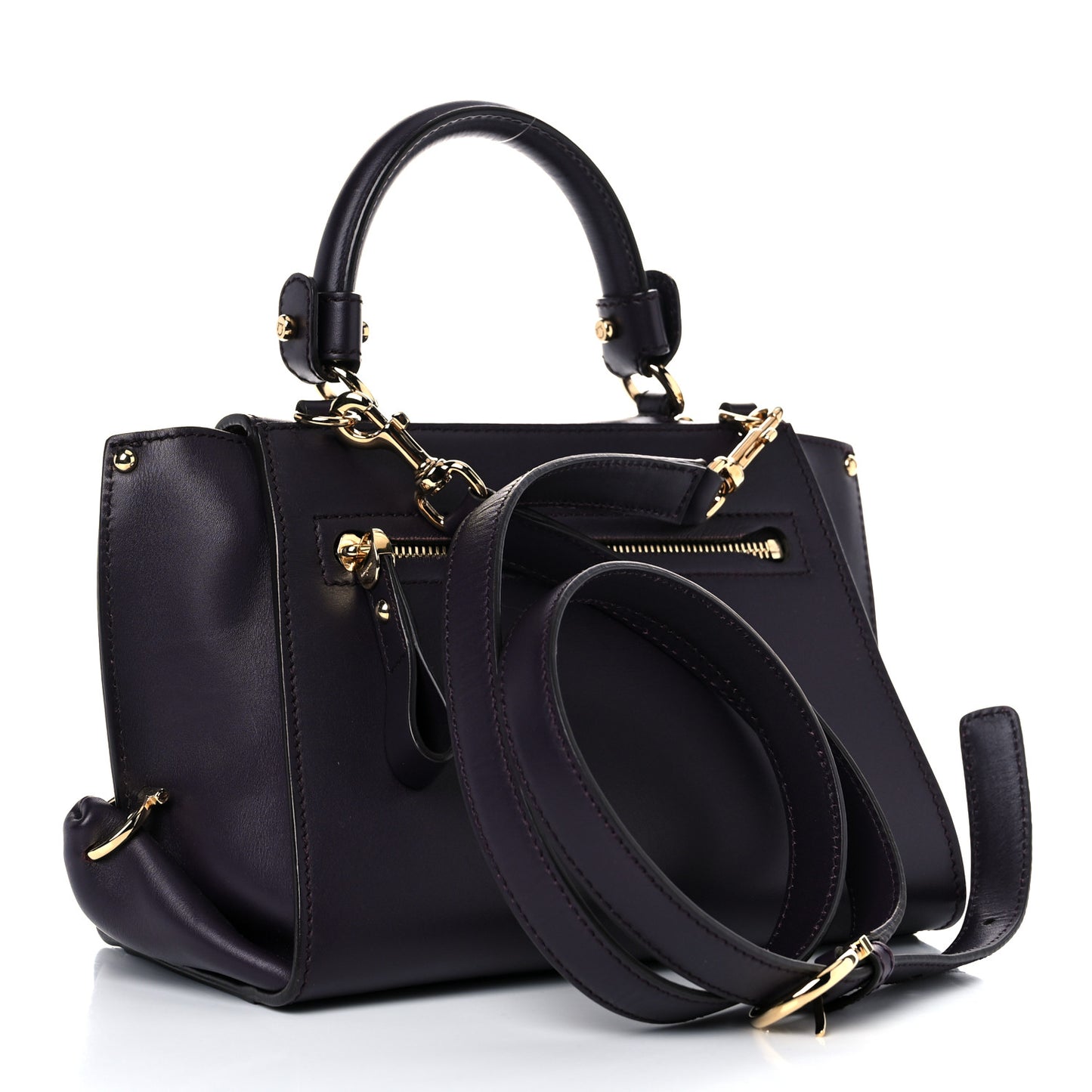 Calfskin Sofia Shoulder Bag Purple
