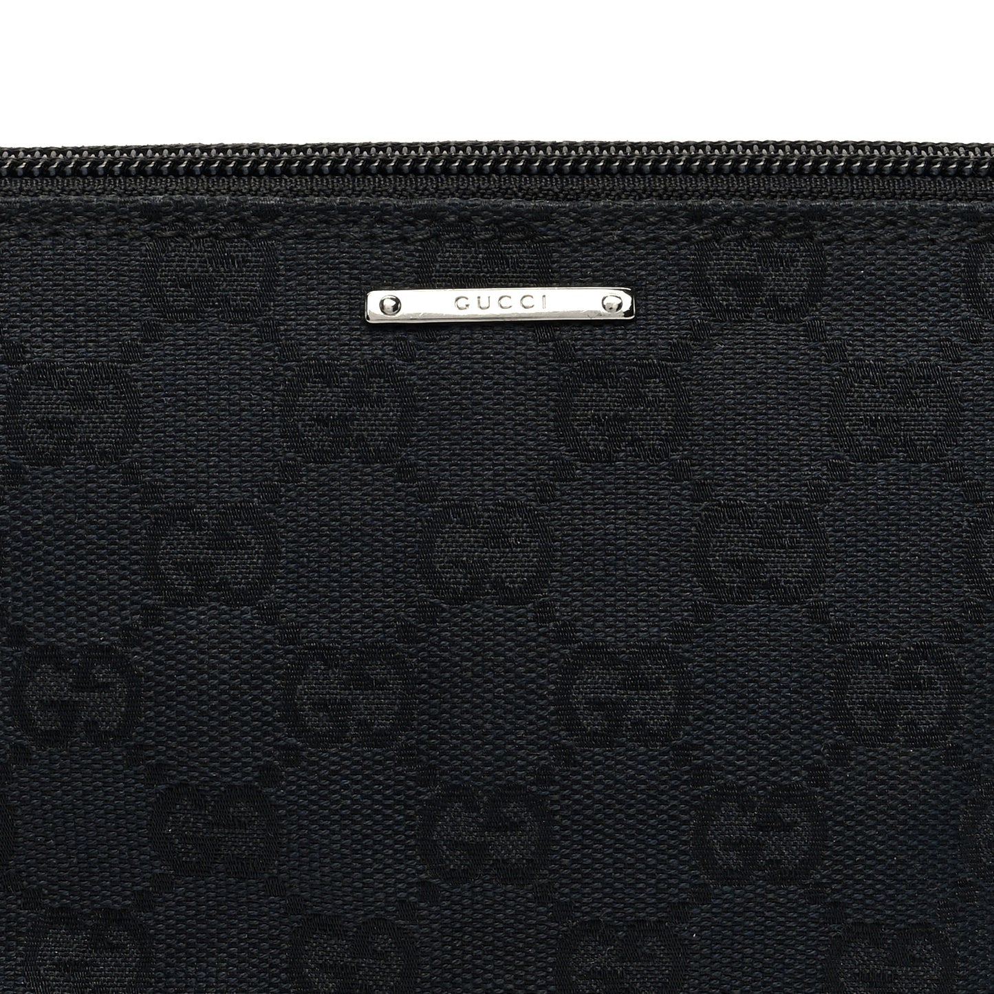 Monogram Web Boat Pochette Black
