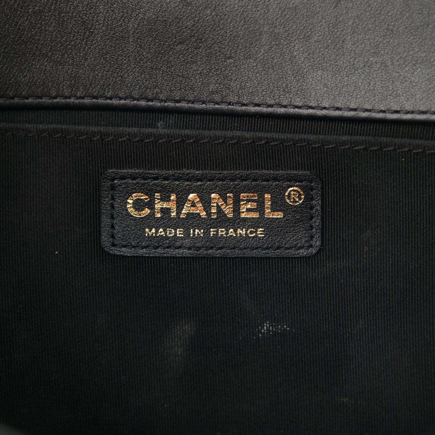 Chanel Calfskin Perforated Chevron Quilted Medium Boy Flap Black 5 of 10
