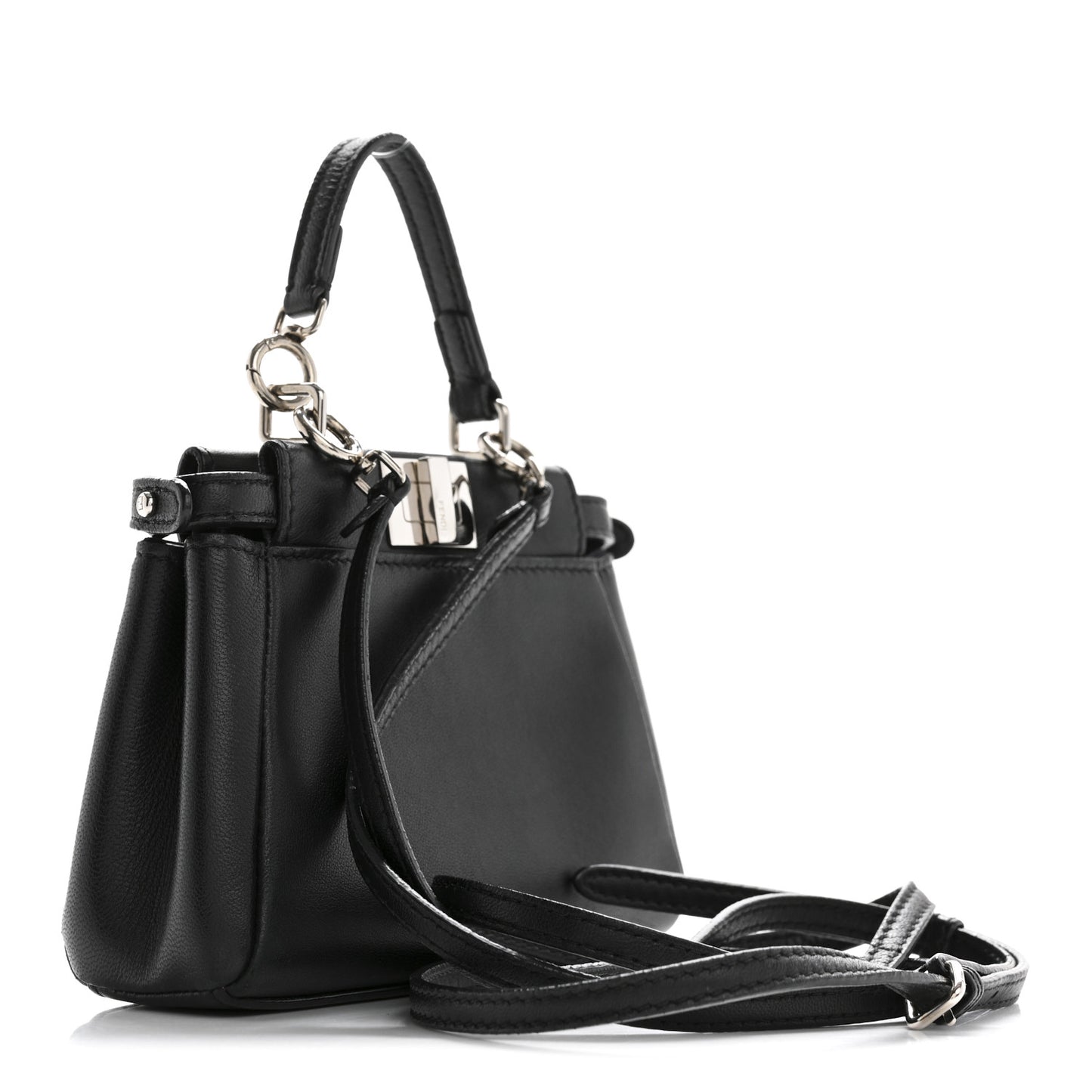 Nappa Flowerland Micro Peekaboo Iconic Satchel Black Multicolor