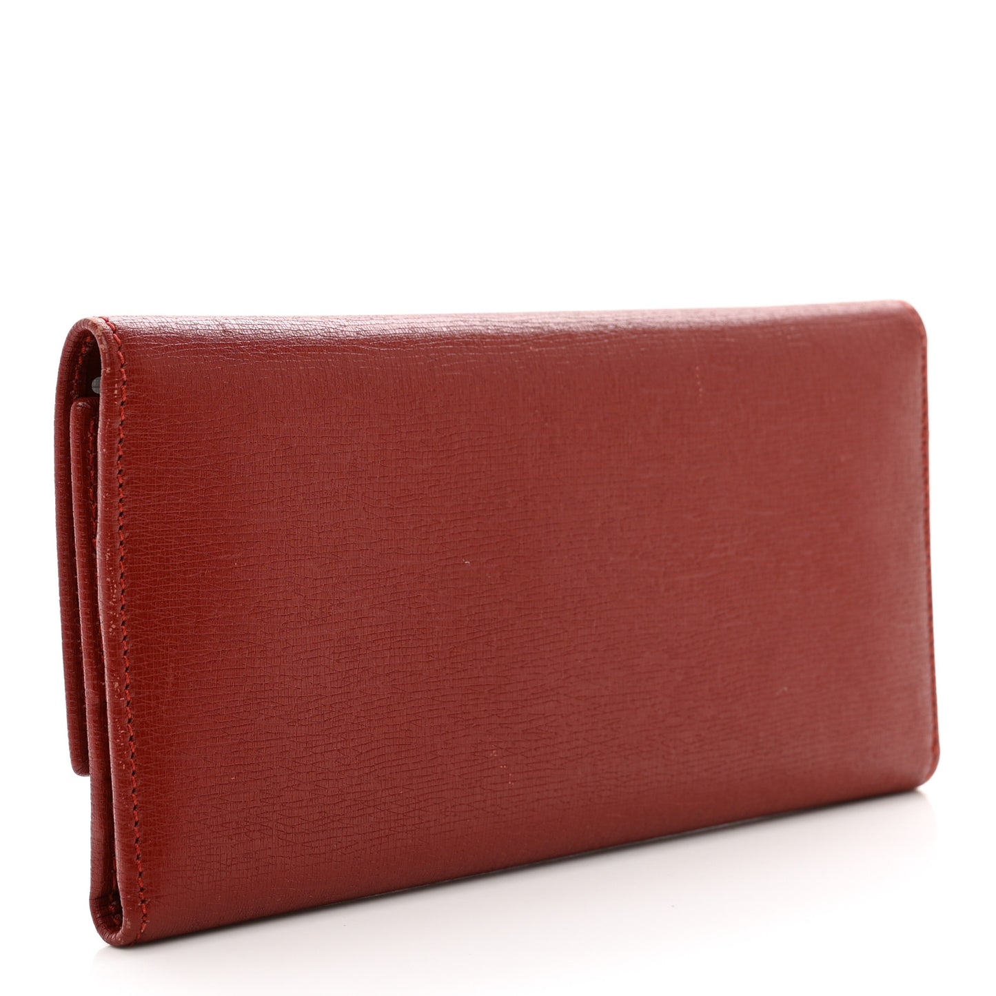 Calfskin GG Continental Wallet Red