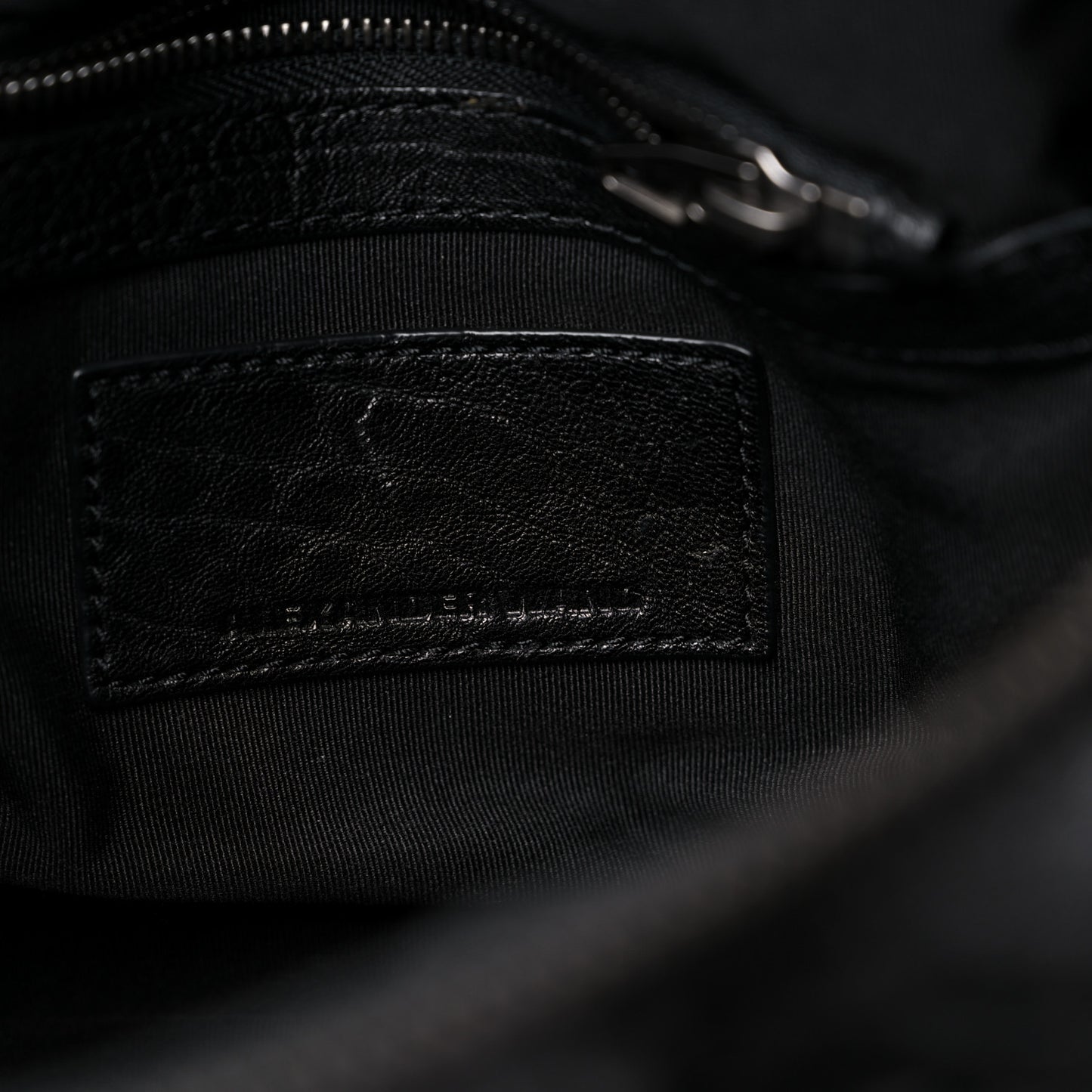 Pebbled Lambskin Mini Rockie Black Rhodium Hardware