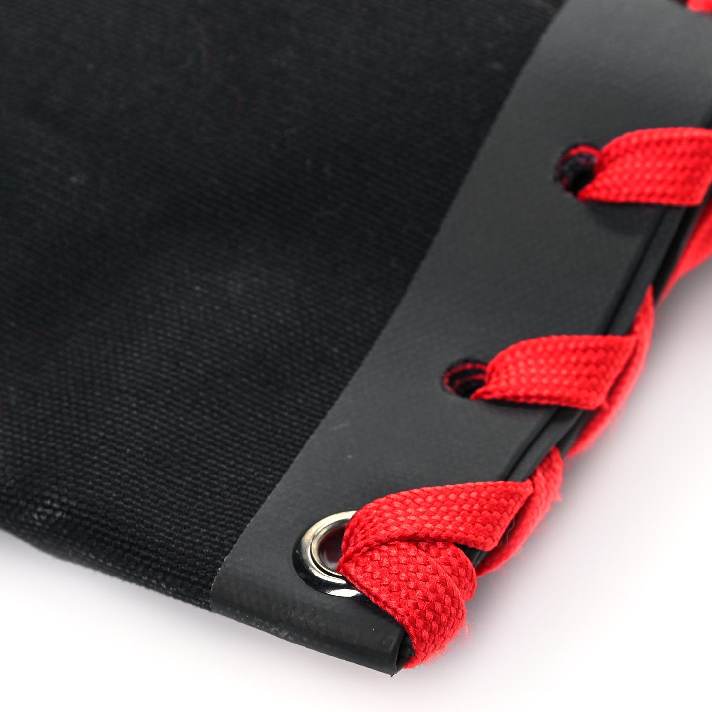 Braided Canvas Cabalace Shopper Tote Black