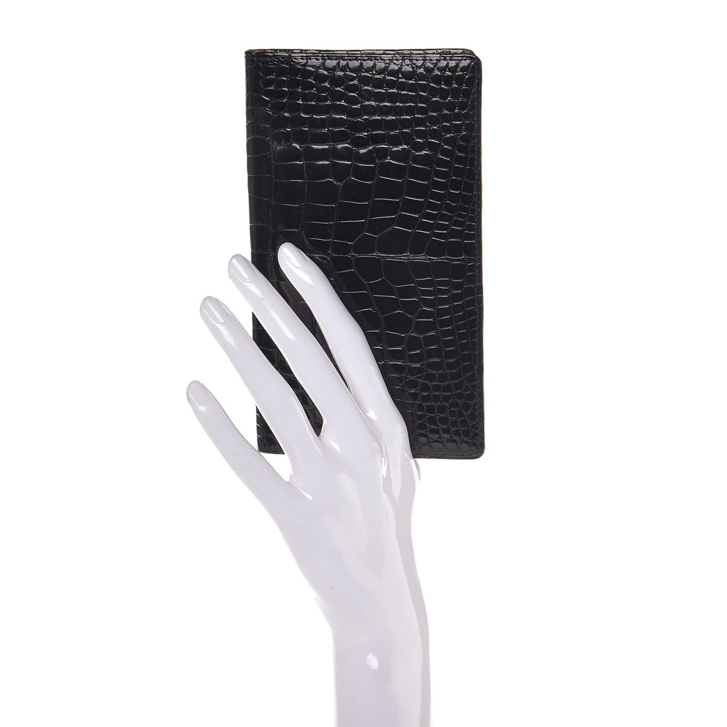 Alligator Checkbook Wallet Black
