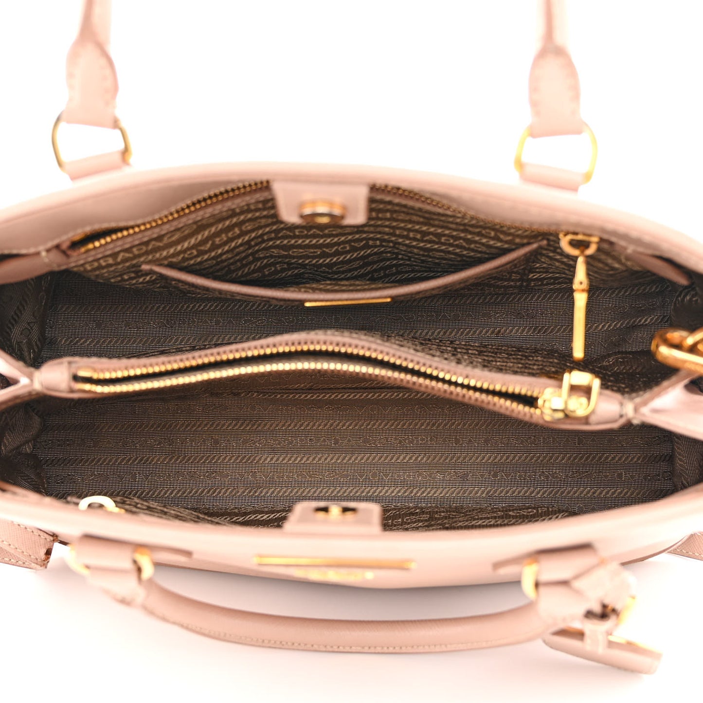 Saffiano Lux Medium Open Promenade Tote Cammeo