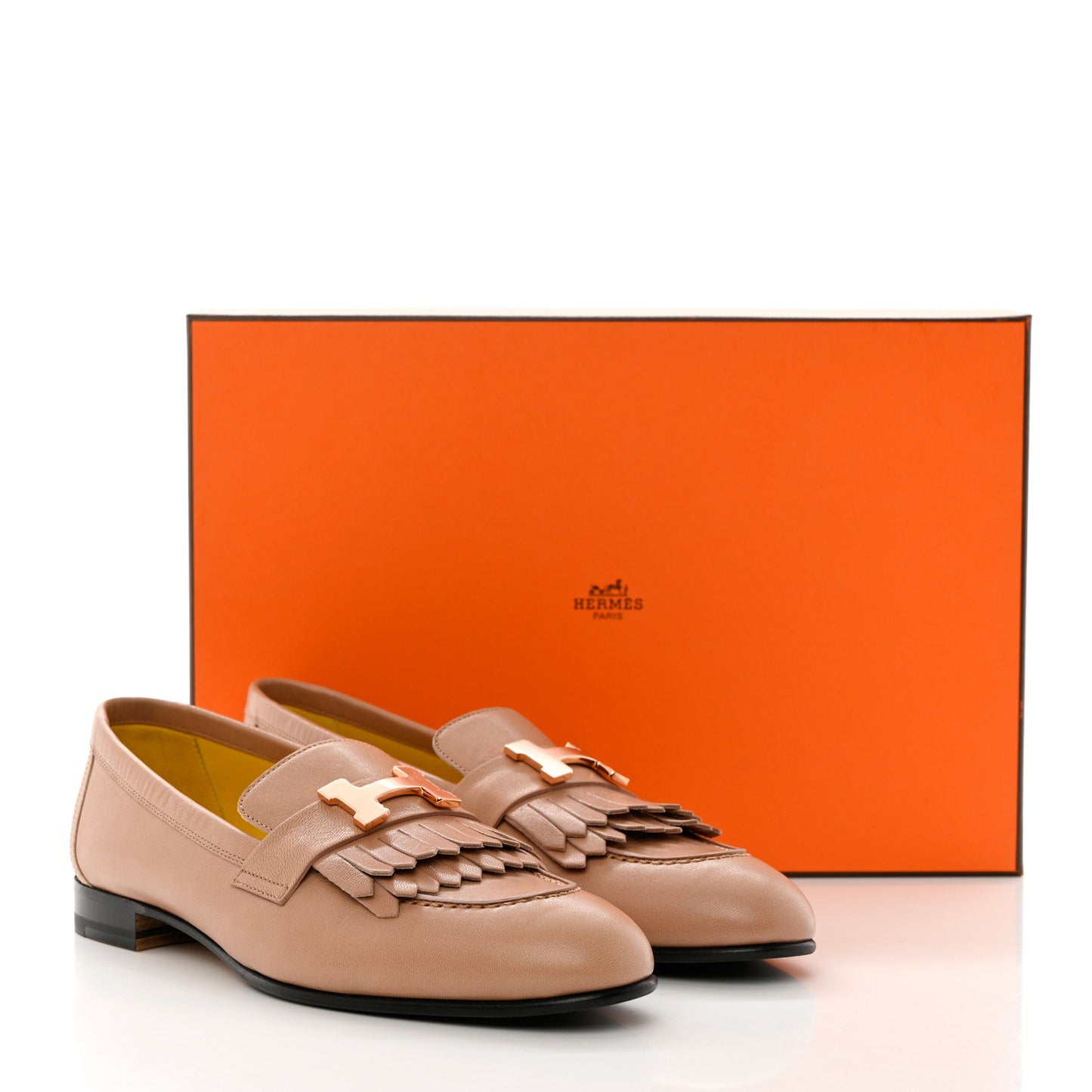 Goatskin Womens Royal Loafers 37 Bois De Santal