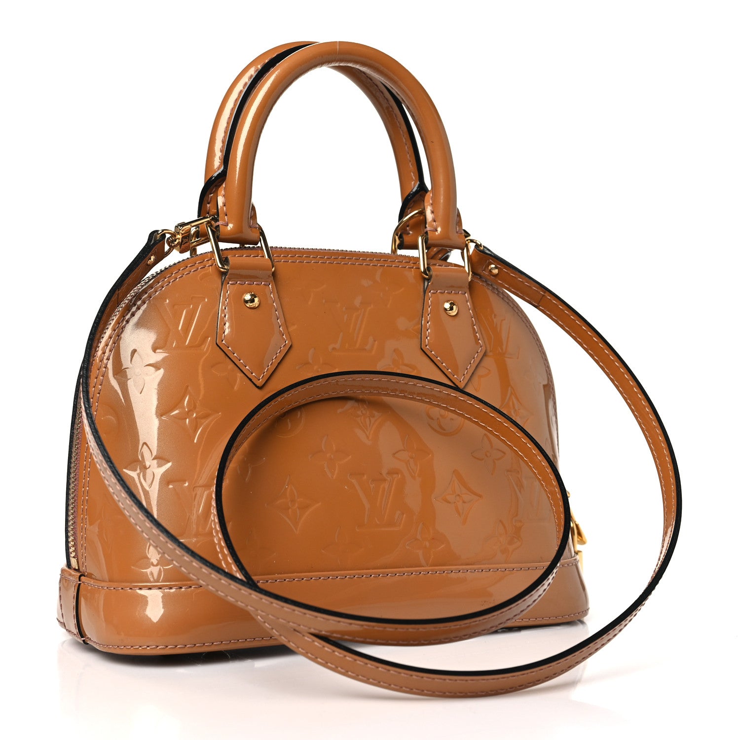 Louis Vuitton Vernis Alma BB Dune 3 of 9