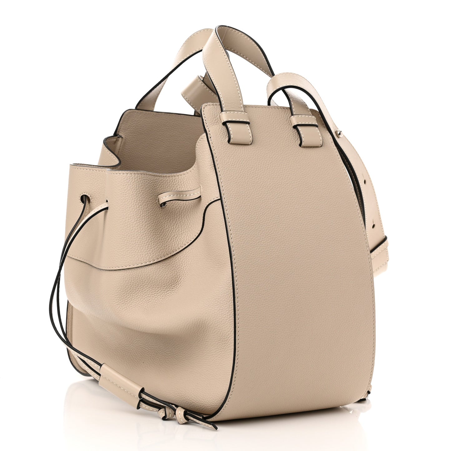 Calfskin Medium Hammock Shoulder Bag Light Oak