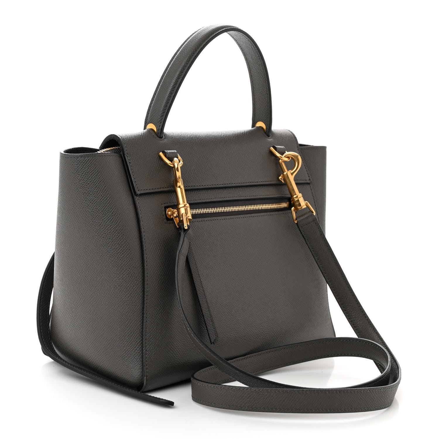 Celine Grained Calfskin Micro Belt Bag Grey 3 of 12