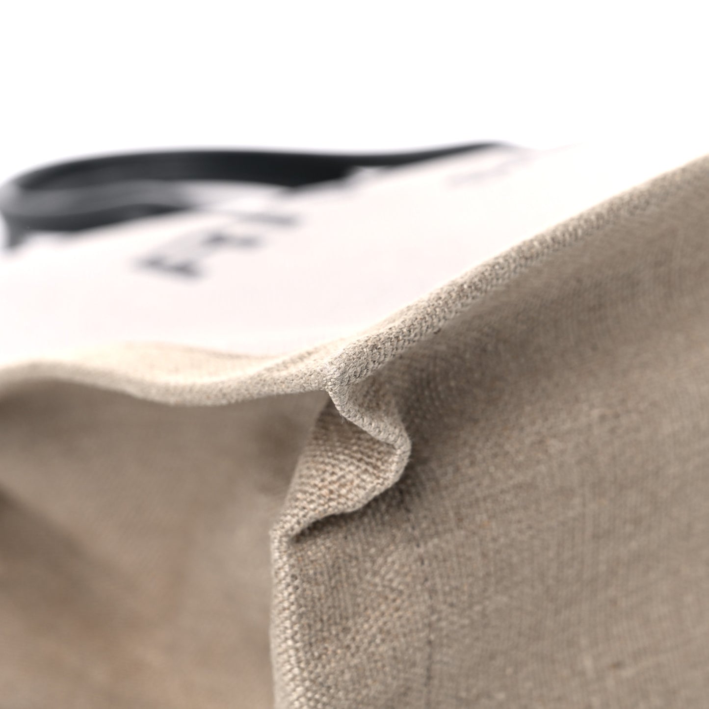 Linen Calfskin Rive Gauche Tote Optic White