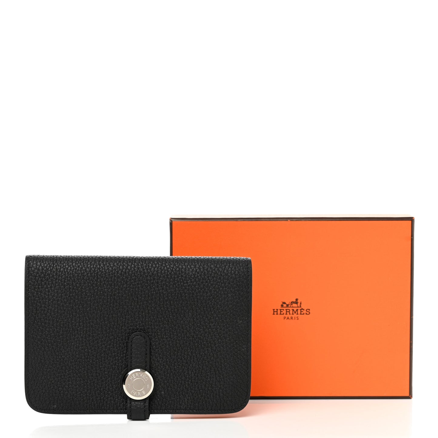 Togo Dogon Compact Wallet Black