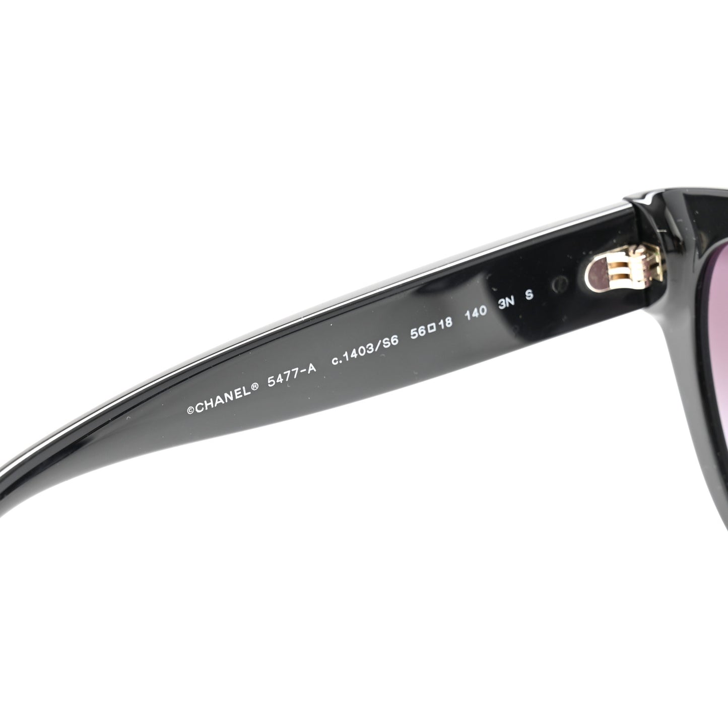 Acetate Enamel Butterfly Sunglasses 5477-A Black