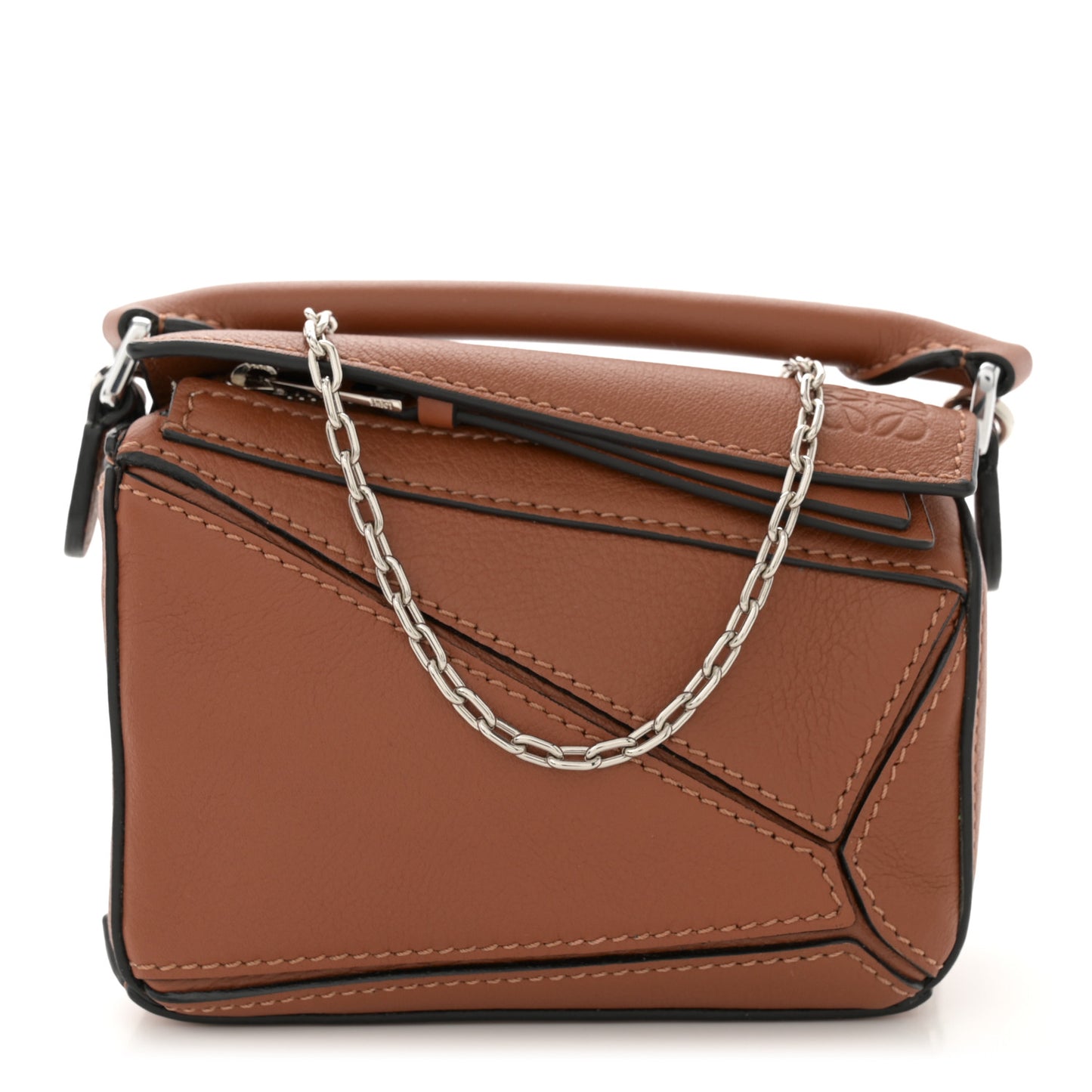 Calfskin Nano Puzzle Bag Tan