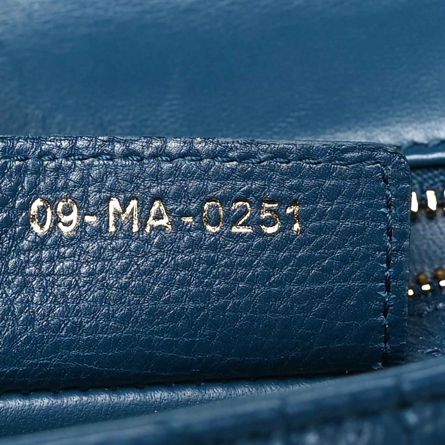 Christian Dior Calfskin Cannage Medium Caro Bag Steel Blue 7 of 10