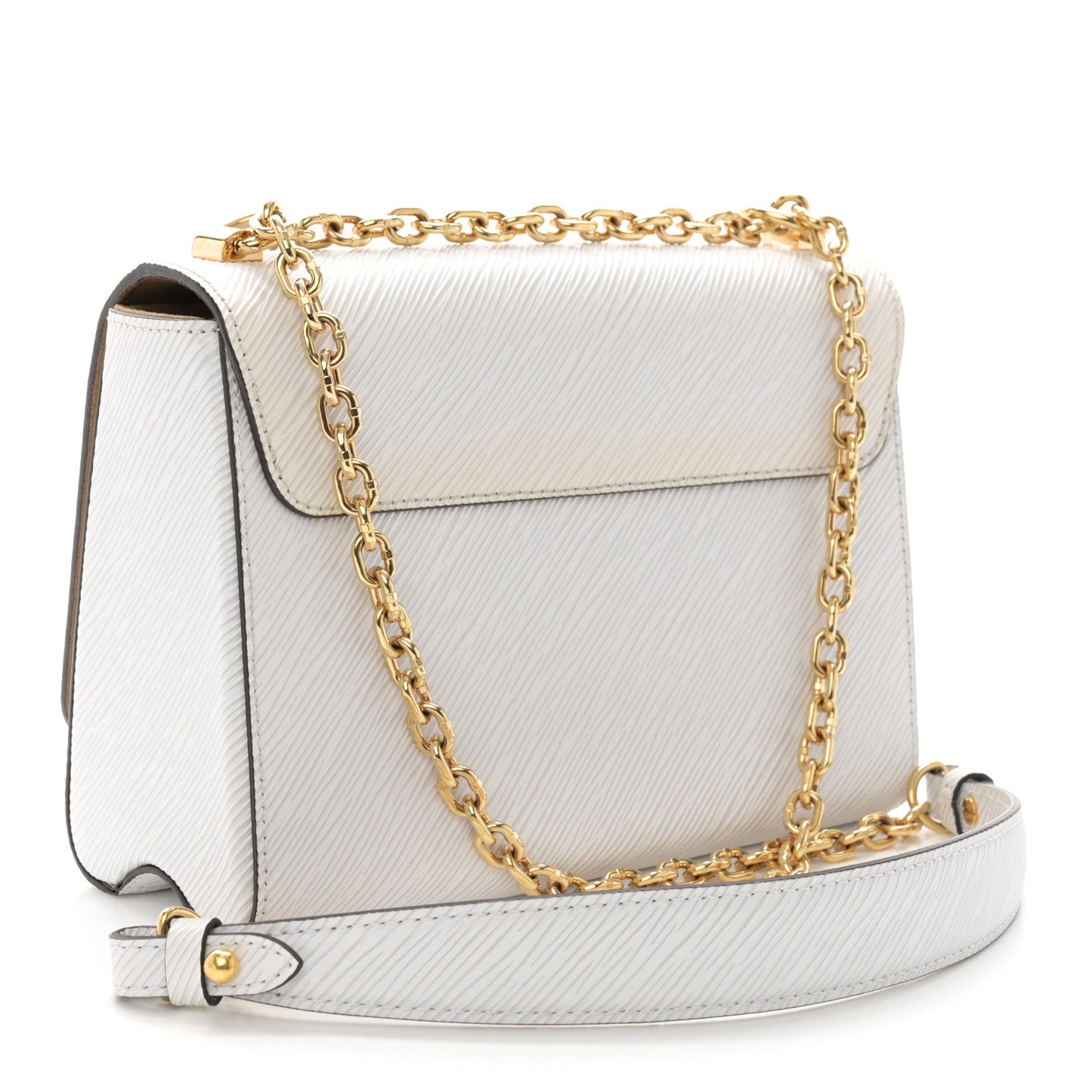 Epi Twist Shoulder Bag MM White