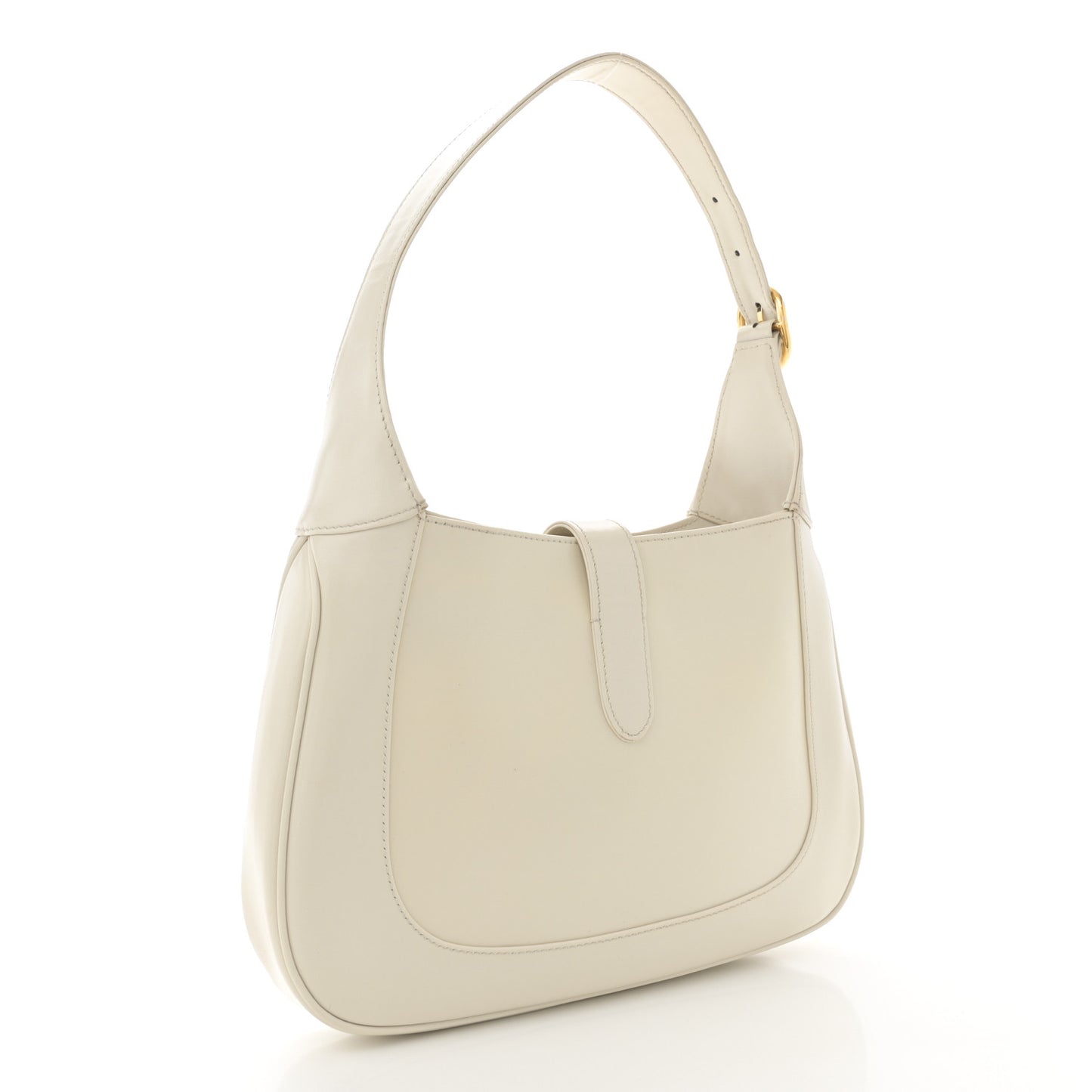 Boarded Dyana Lux Calfskin Small Jackie 1961 Hobo Mystic White