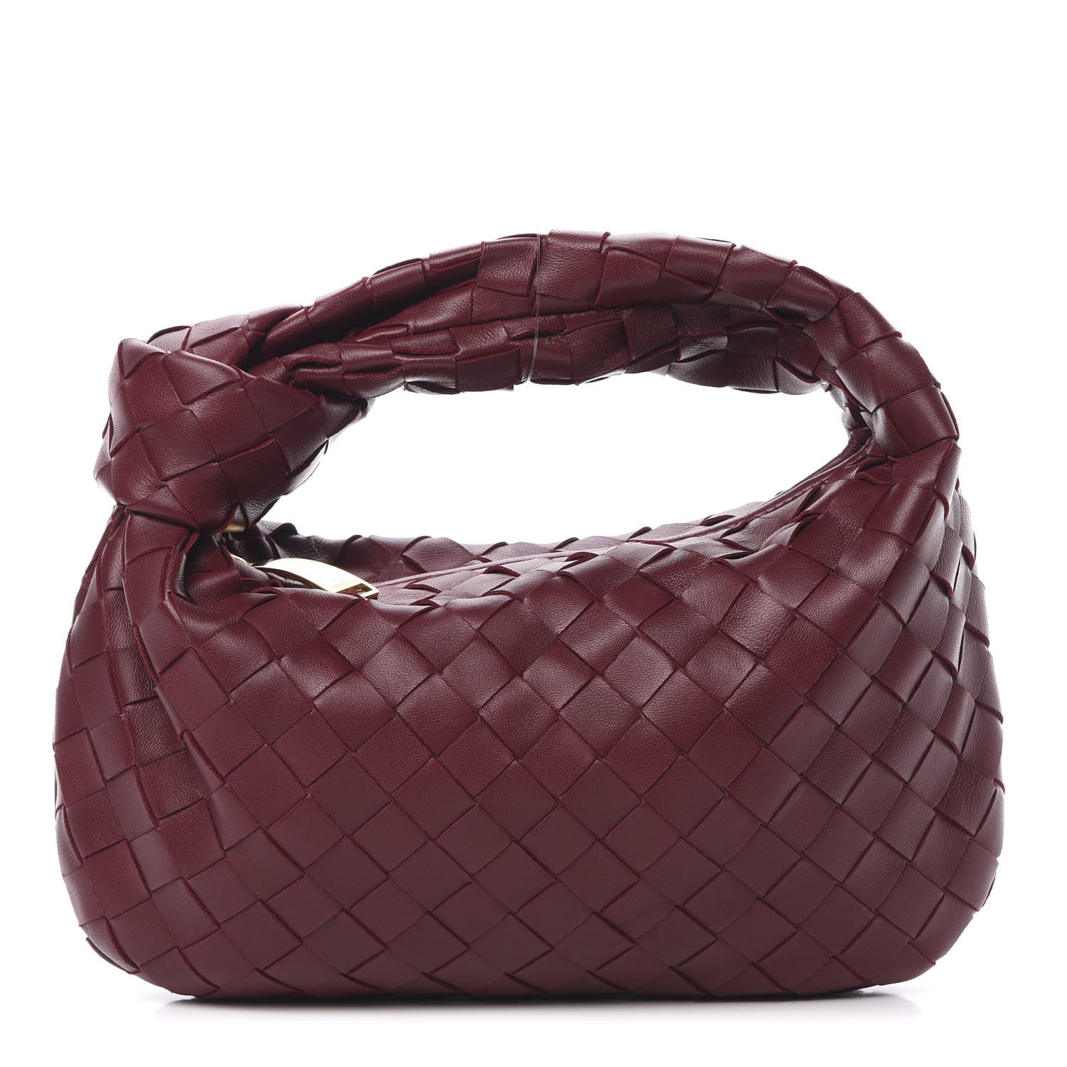 Bottega Veneta Nappa Intrecciato Mini Jodie Burgundy 617366