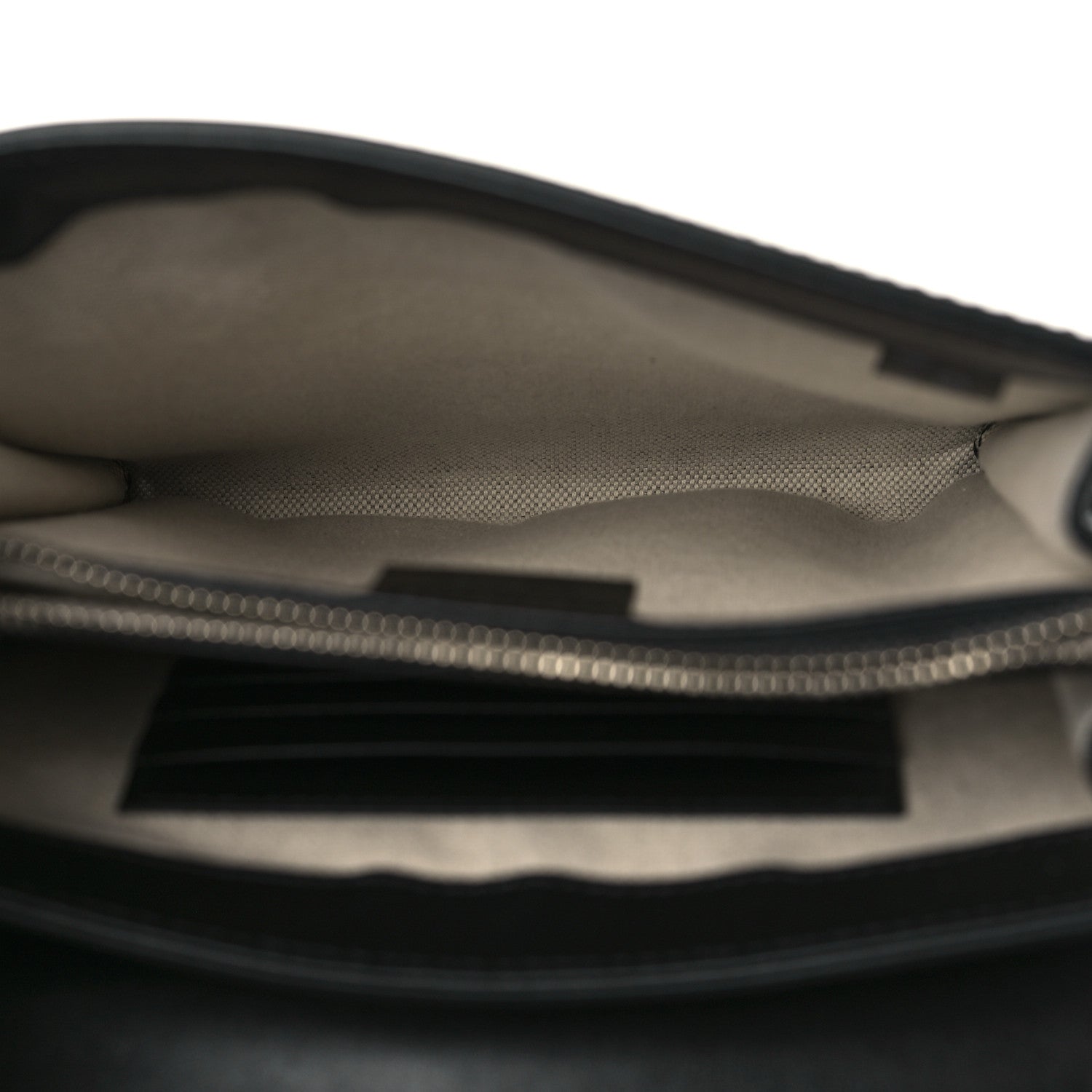Gucci Calfskin GG Tennis Embossed Messenger Bag Black 4 of 8