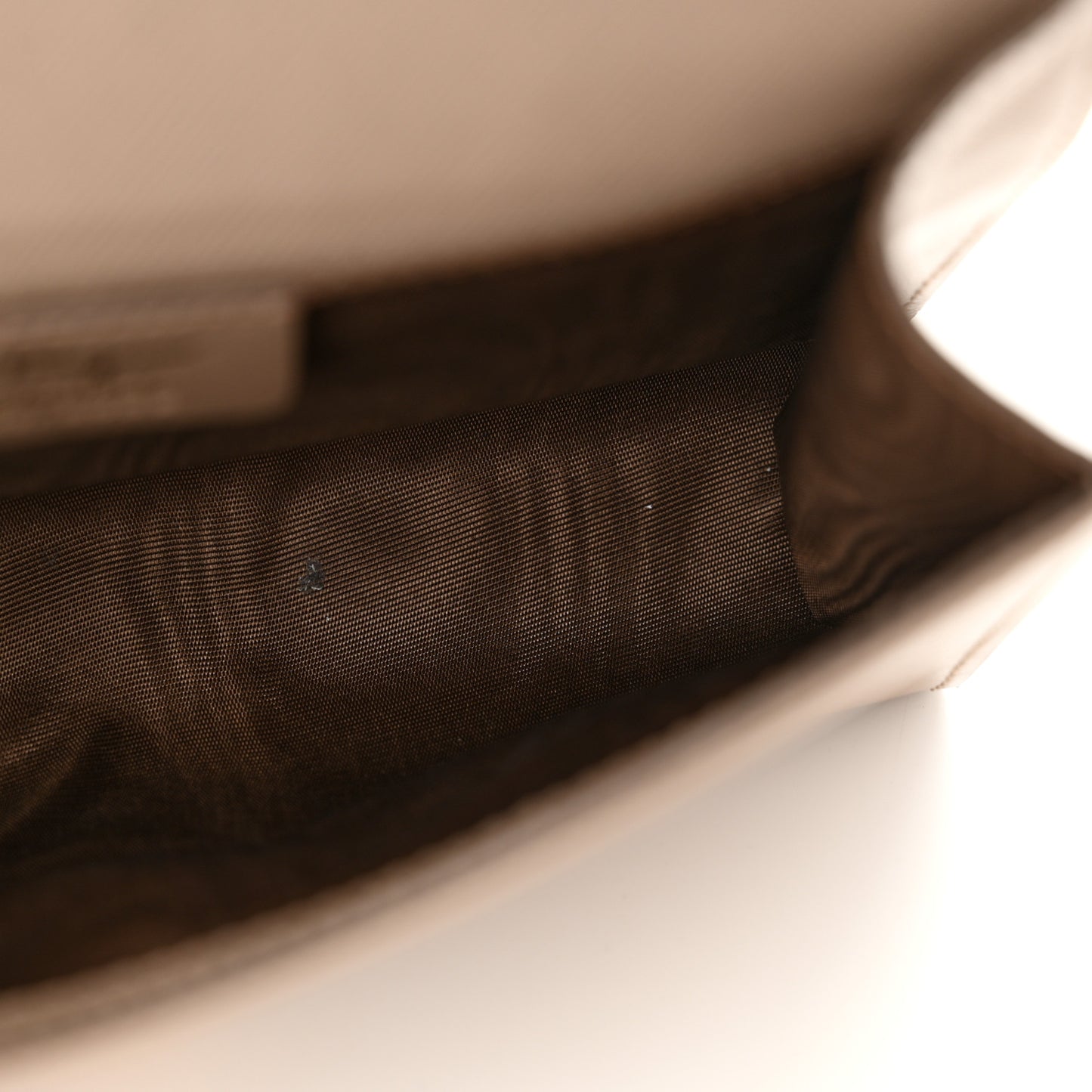 Printed Calfskin Ginny Shoulder Bag Beige