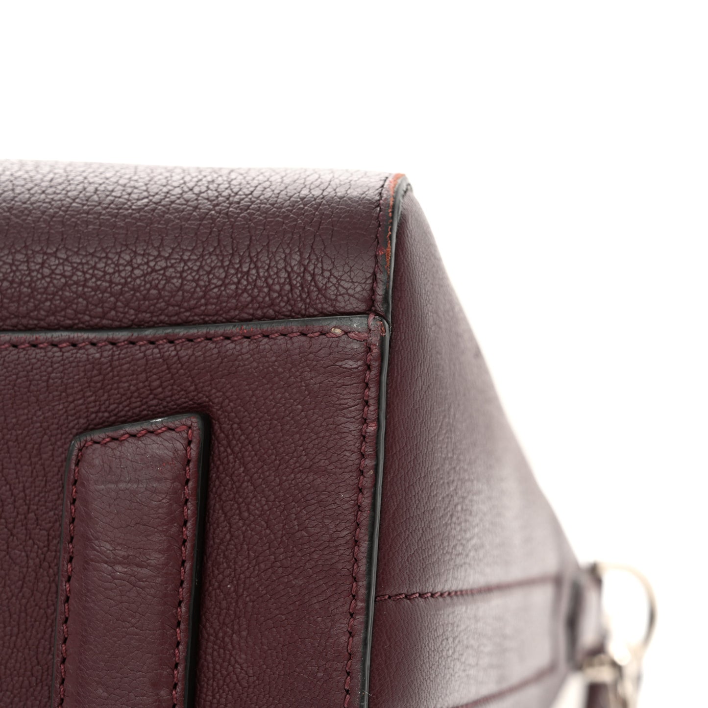 Sugar Goatskin Medium Antigona Oxblood