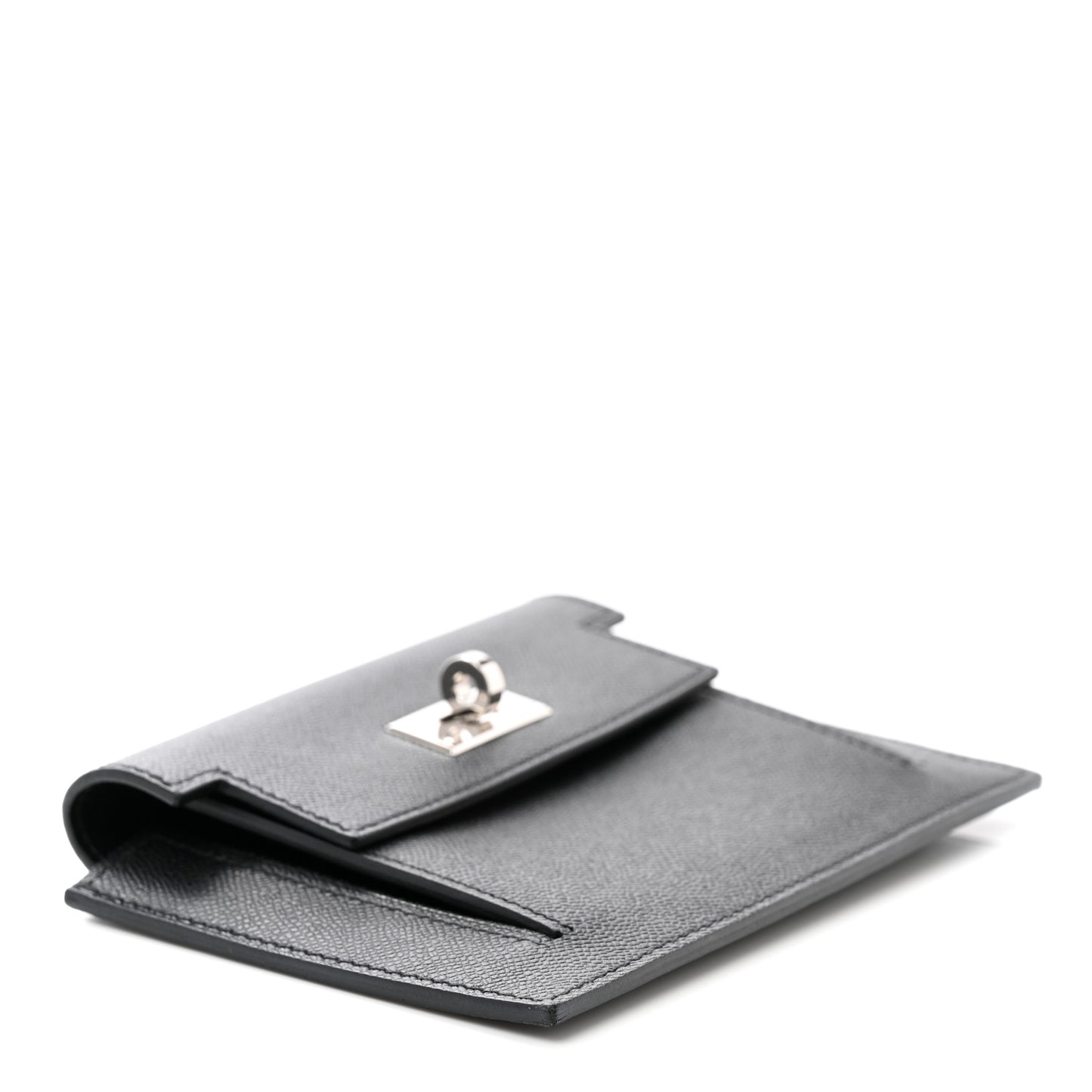 Epsom Kelly Pocket Compact Wallet Black