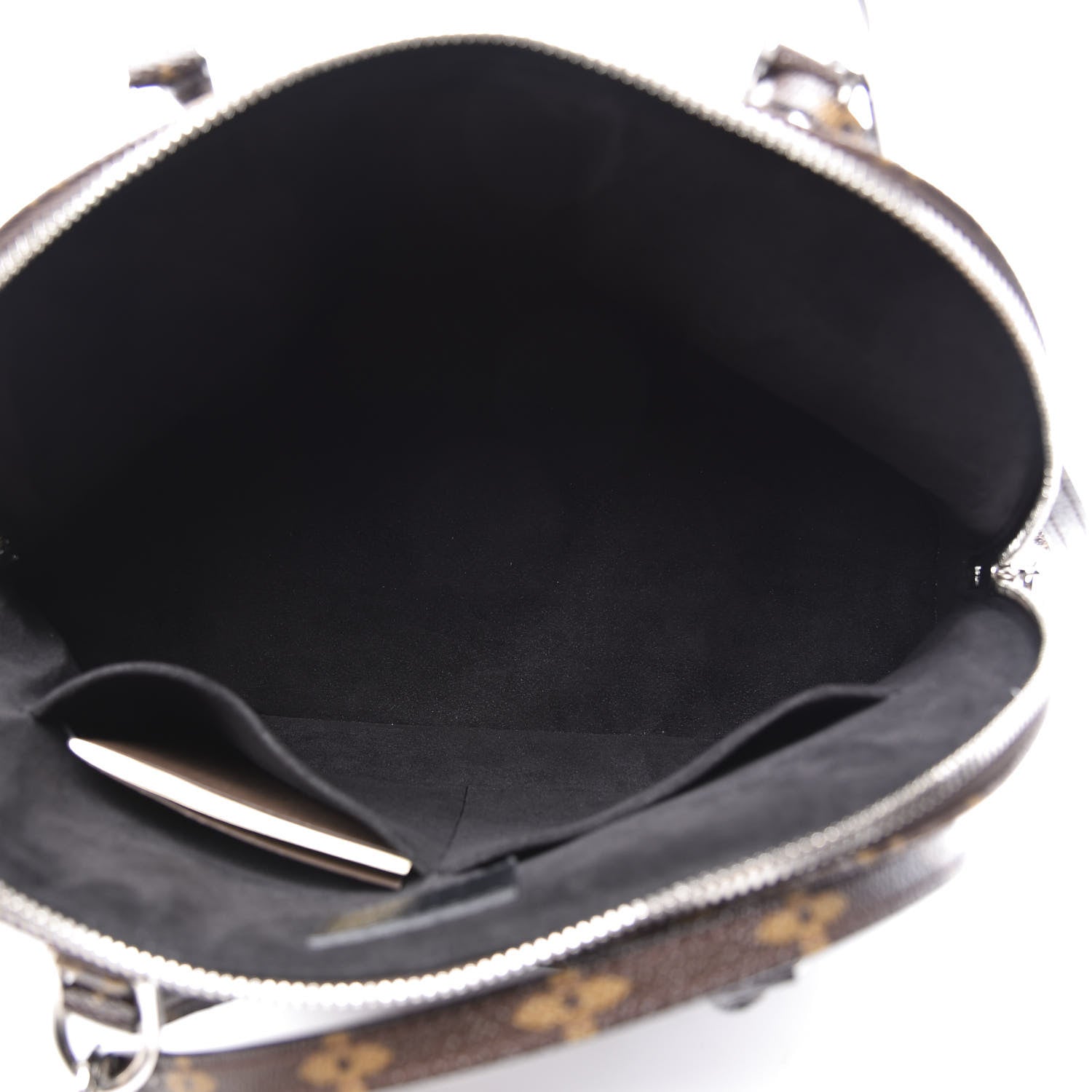 Louis Vuitton Shiny Monogram Alma PM Black 4 of 9