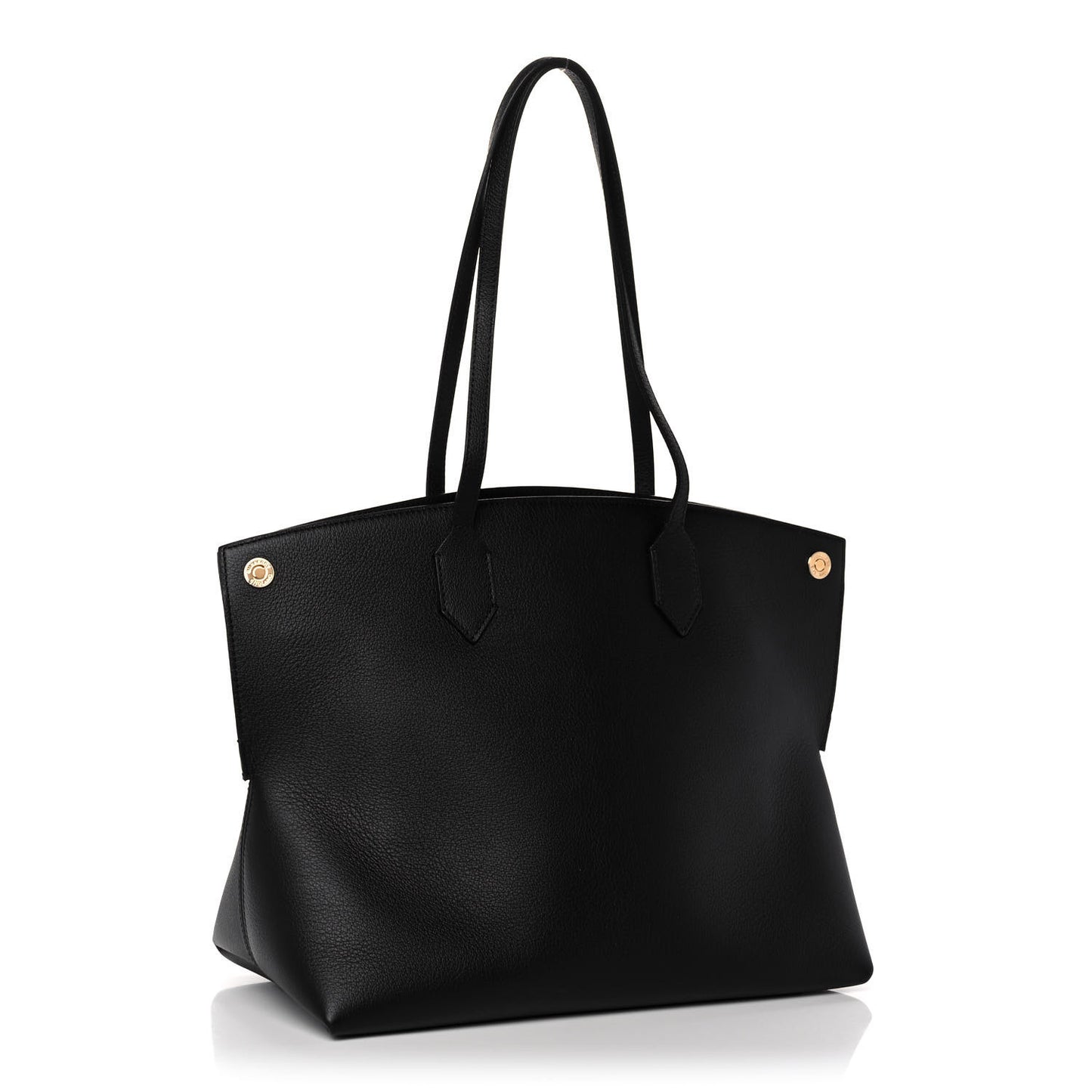 Calfskin Large Society Tote Black