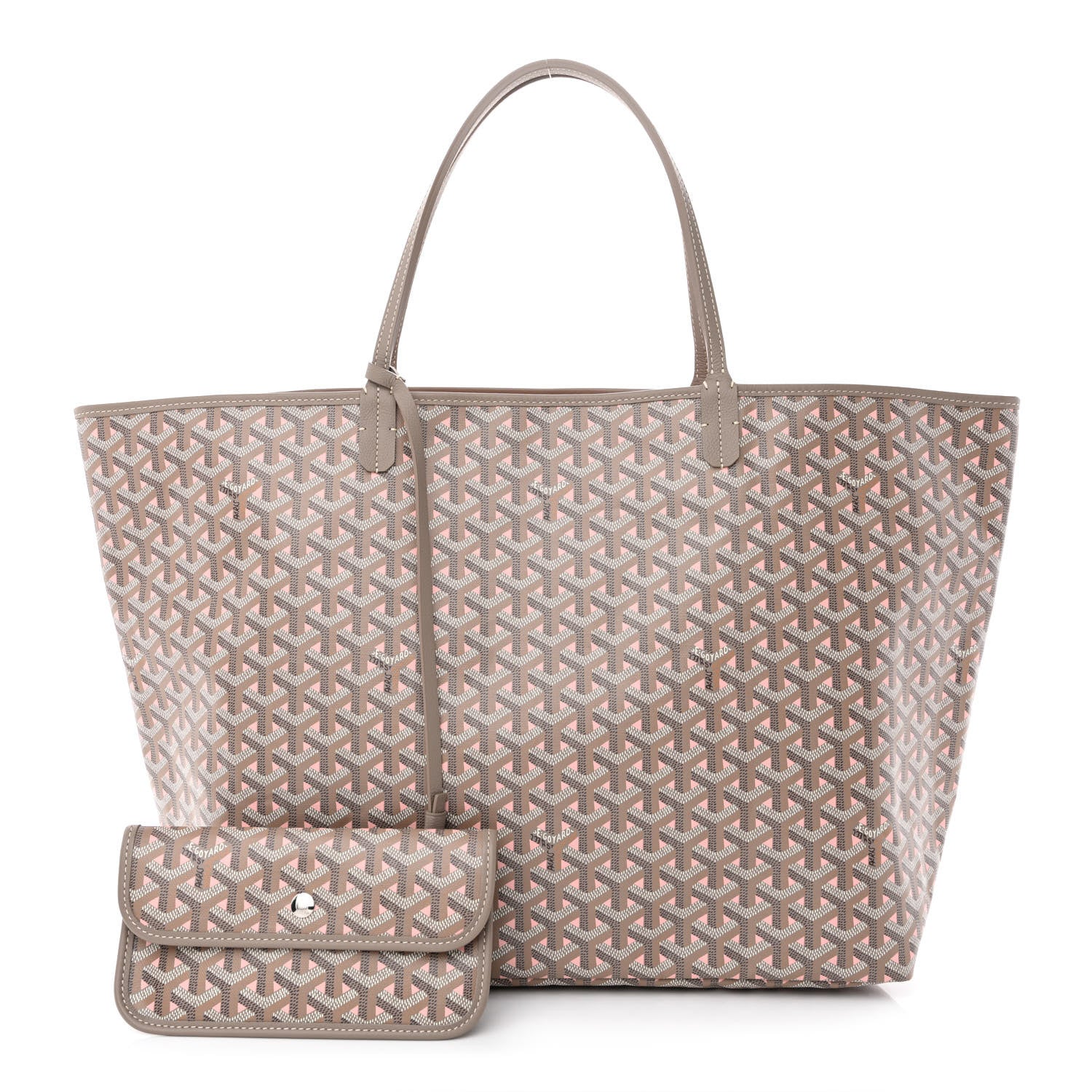 Goyard Goyardine Saint Louis Claire Voie GM Grege Powder Pink 1 of 12