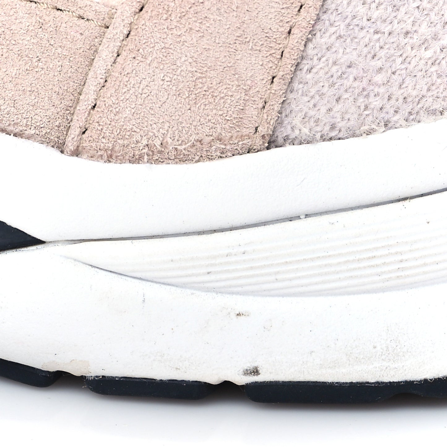 Mesh Suede Fabric Womens CC Sneakers 38 Light Pink