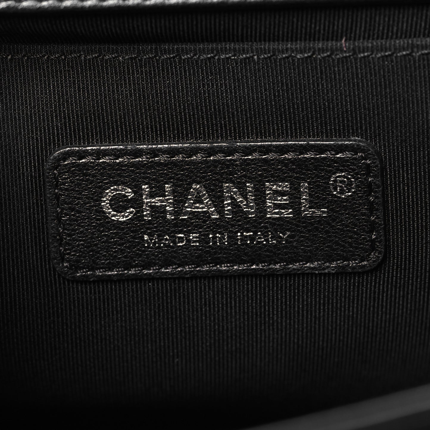 Lambskin Quilted Medium Boy Flap Black