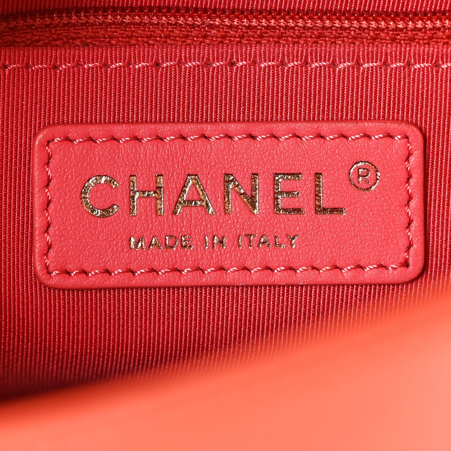 Sheepskin Quilted Medium Vintage Mademoiselle Flap Coral Orange