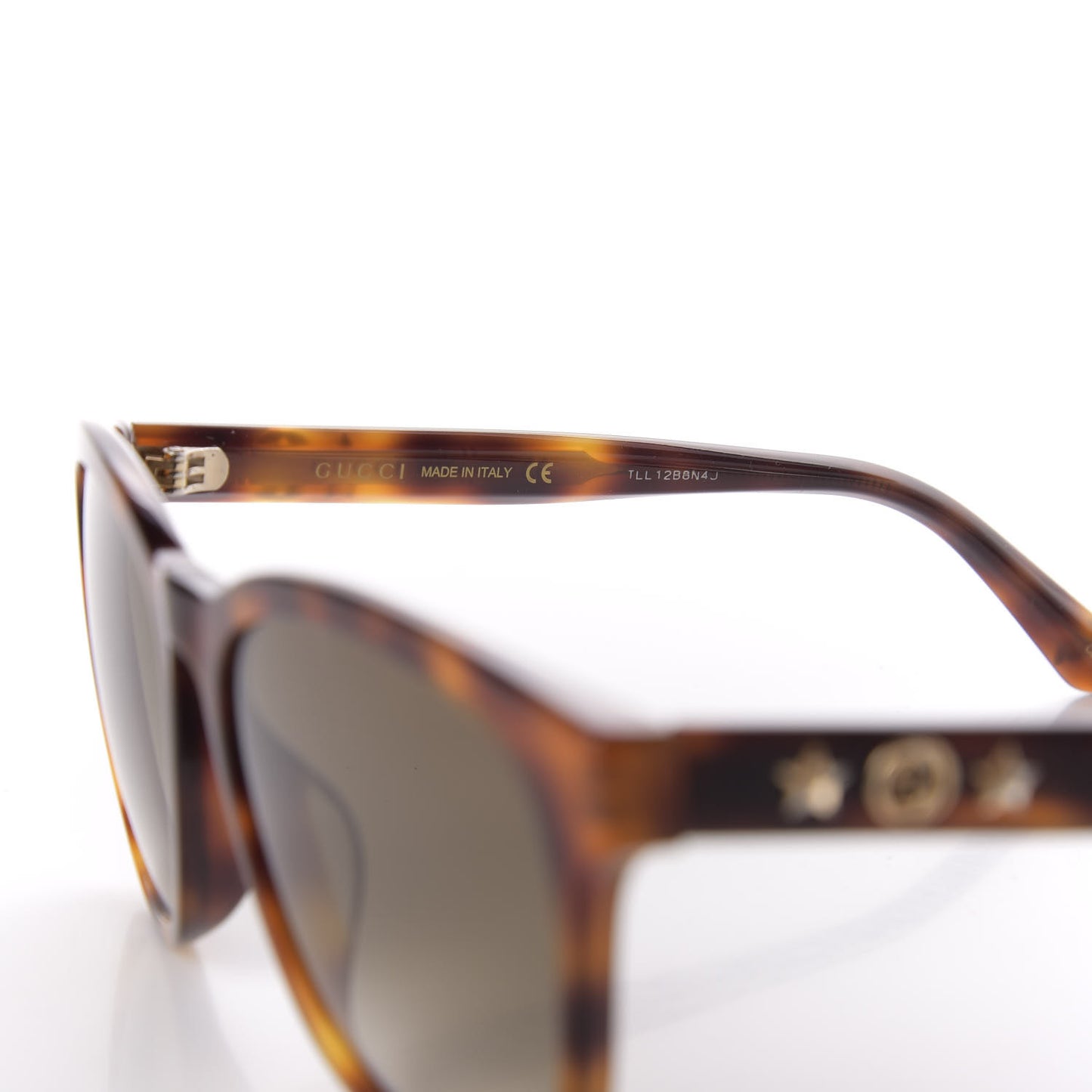 Round Frame Star Sunglasses GG0207S Tortoiseshell